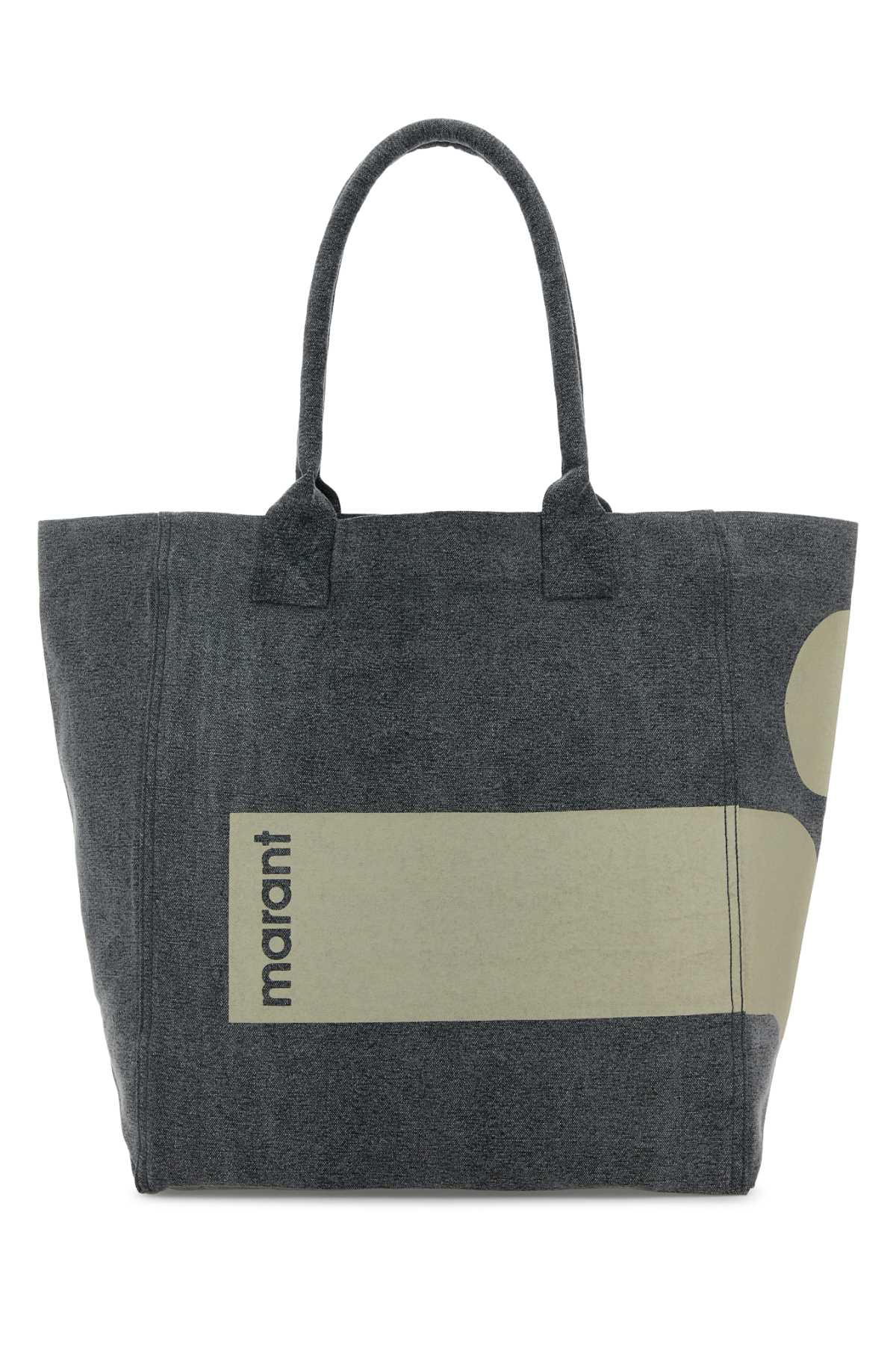 Isabel Marant Women Melange Grey Cotton Yenky Shopping Bag