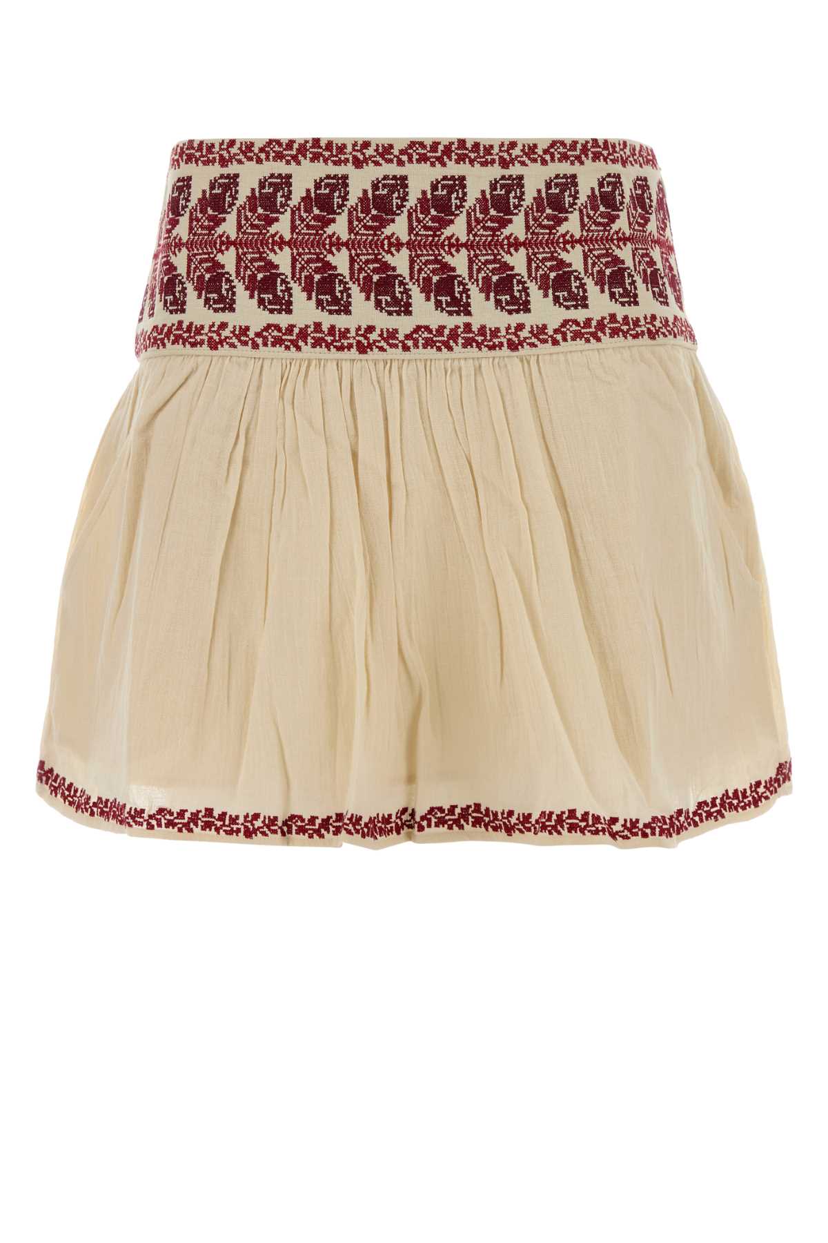 Isabel Marant Etoile Women Sand Cotton Picadilia Mini Skirt ISABEL MARANT ETOILE