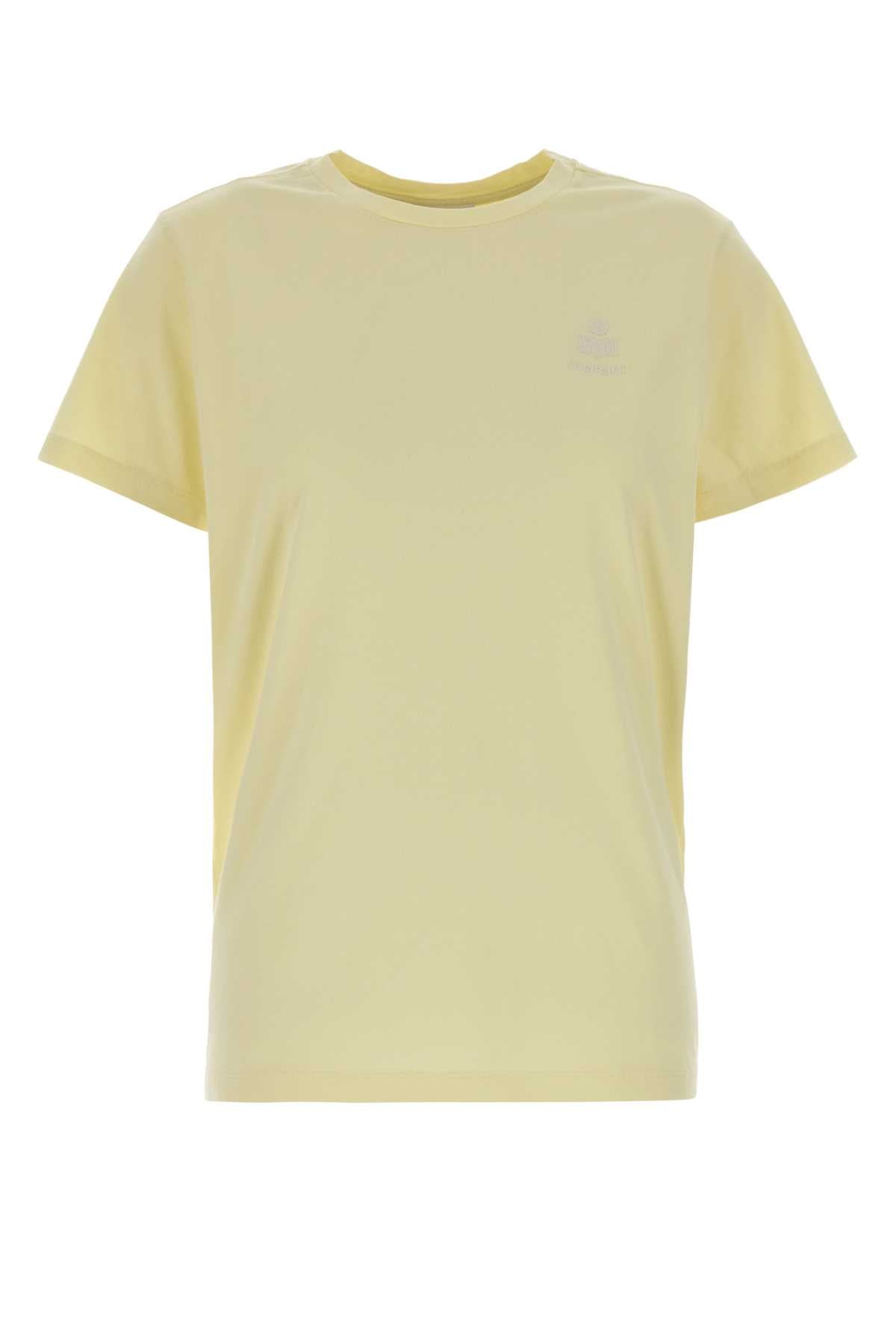 Isabel Marant Etoile Women Pastel Yellow Cotton Aby T-Shirt ISABEL MARANT ETOILE
