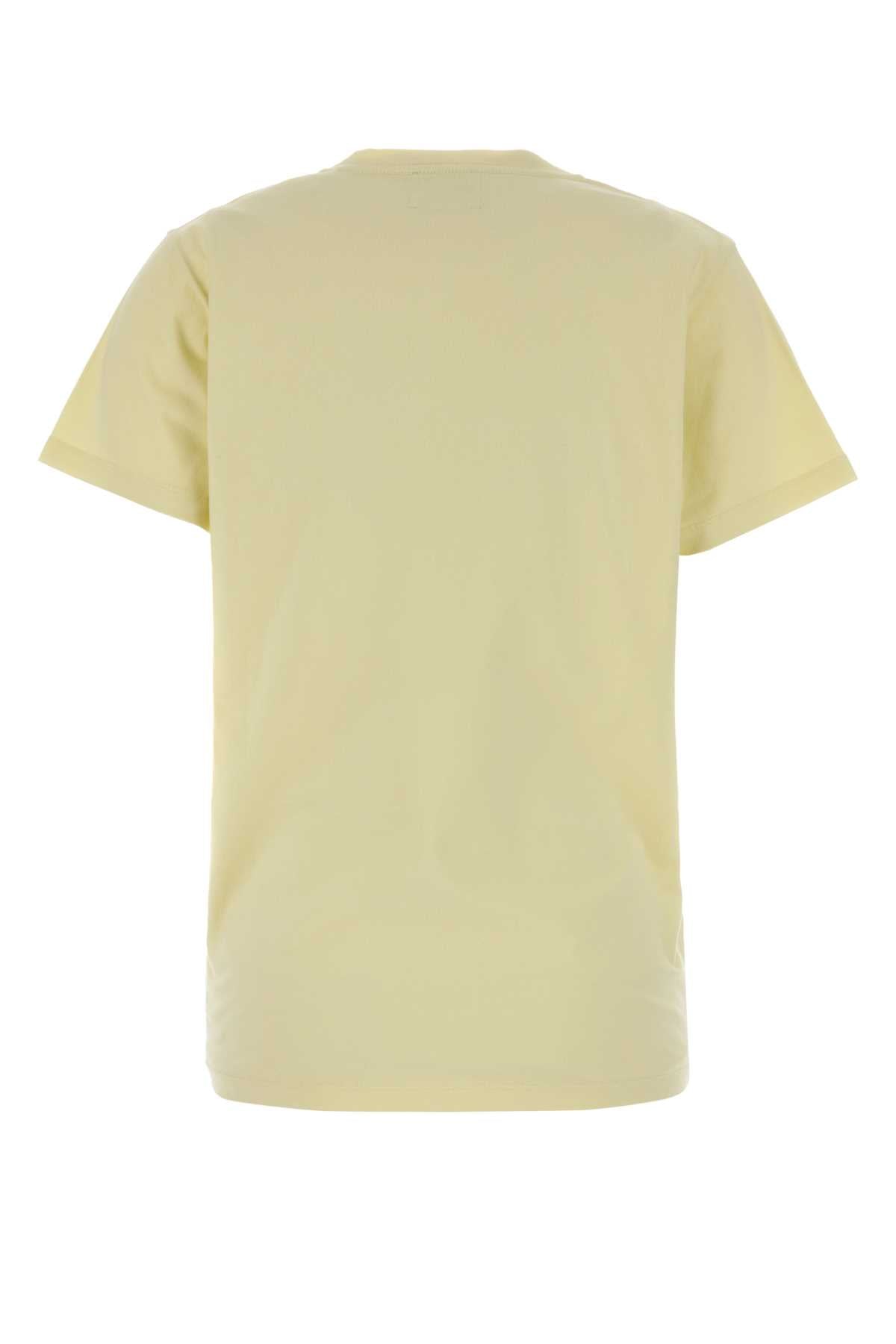Isabel Marant Etoile Women Pastel Yellow Cotton Aby T-Shirt ISABEL MARANT ETOILE