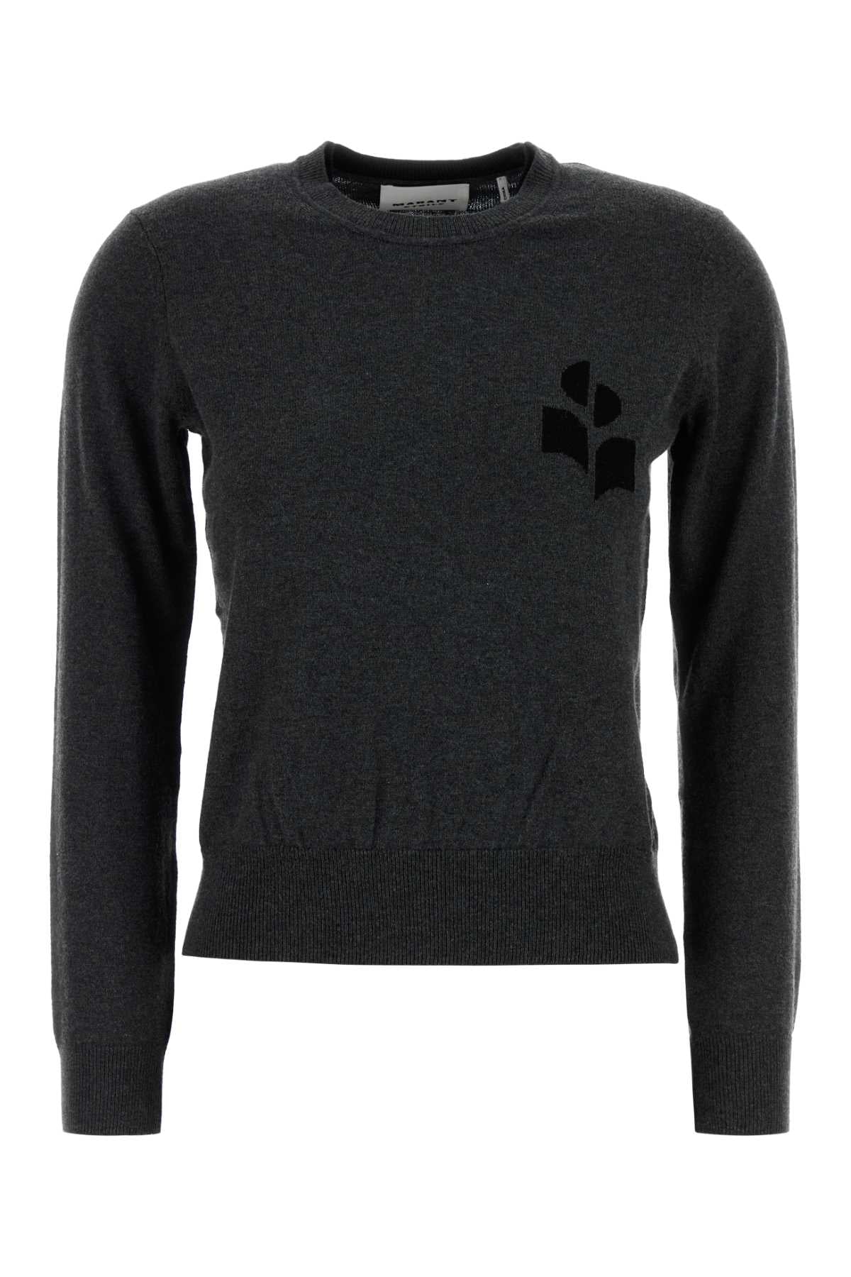 Isabel Marant Etoile Women Charcoal Cotton Blend Lanta Sweater ISABEL MARANT ETOILE