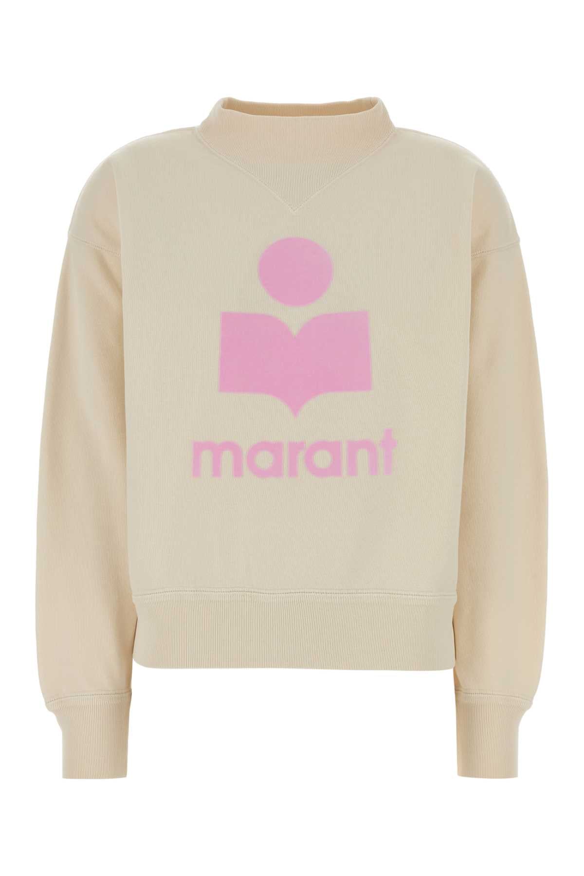 Isabel Marant Etoile Women Cream Cotton Blend Moby Sweatshirt ISABEL MARANT ETOILE