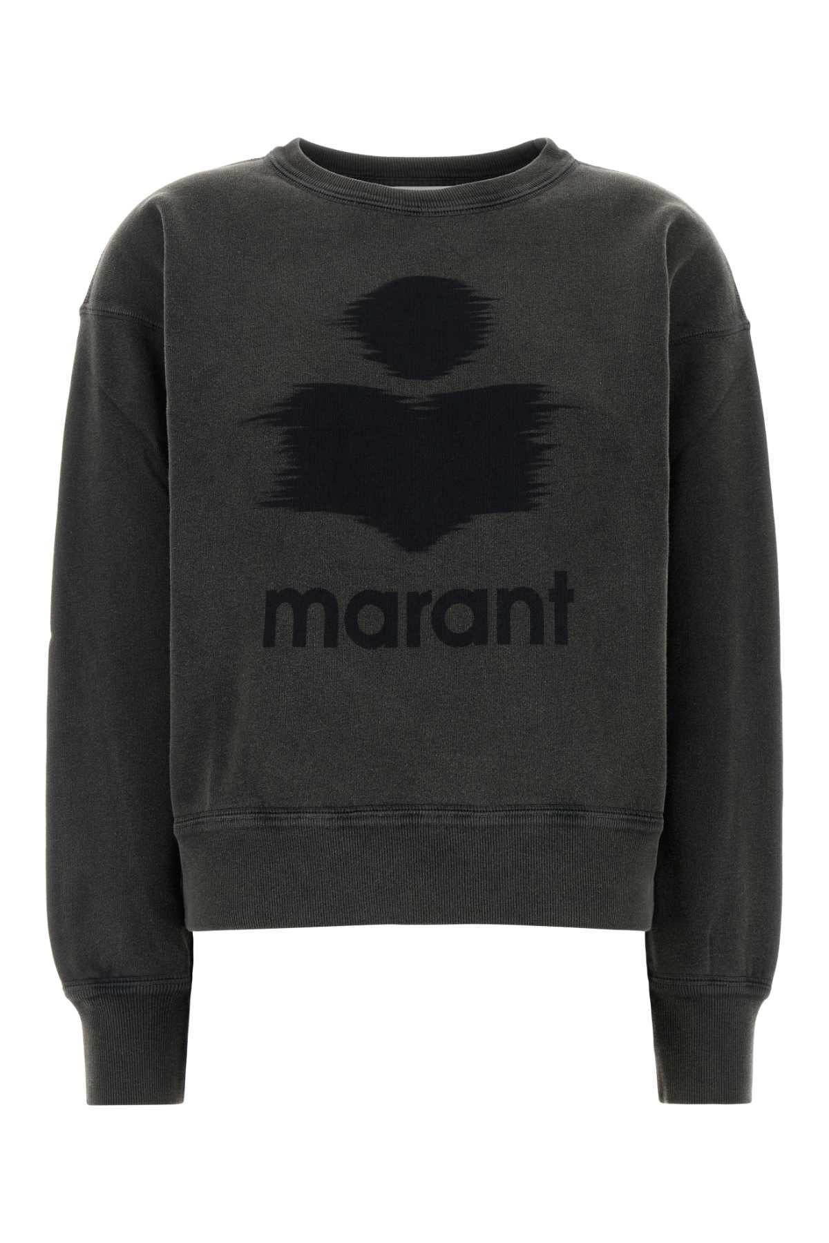 Isabel Marant Etoile Women Charcoal Cotton Blend Mobyli Sweatshirt ISABEL MARANT ETOILE