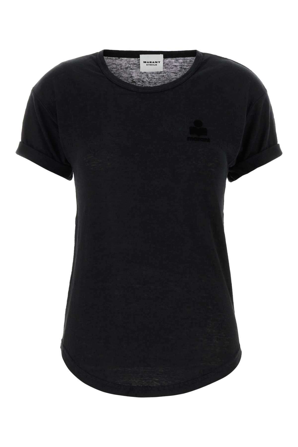 Isabel Marant Etoile Women Black Linen Koldia T-Shirt ISABEL MARANT ETOILE