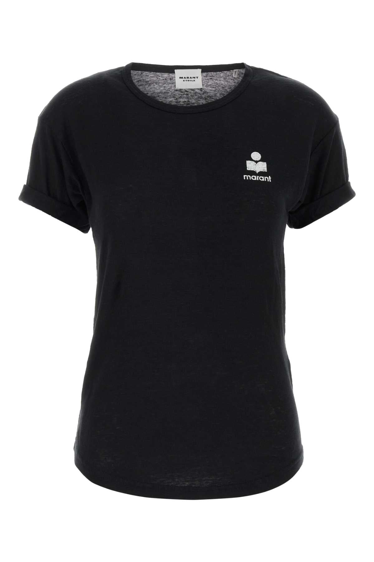 Isabel Marant Etoile Women Black Linen Koldia T-Shirt ISABEL MARANT ETOILE