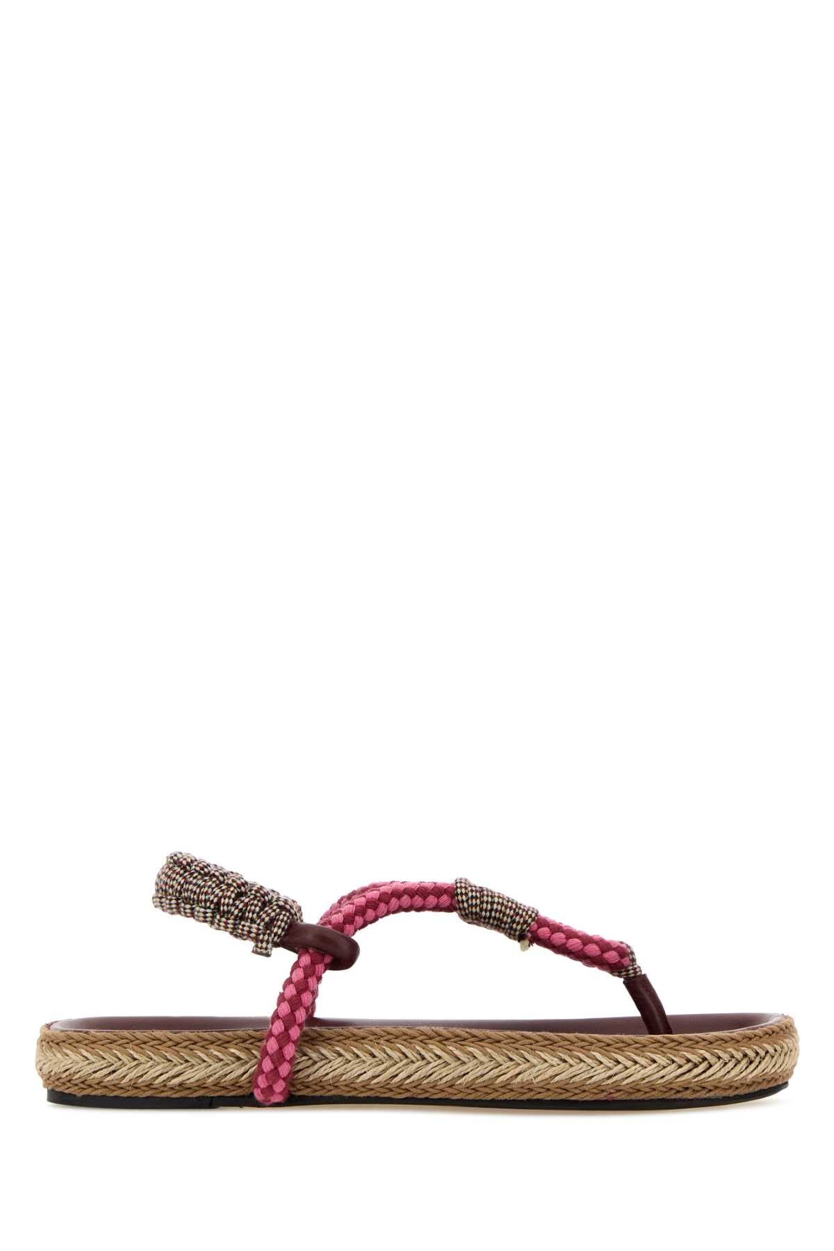 Isabel Marant Women Multicolor Fabric Gypso Sandals ISABEL MARANT