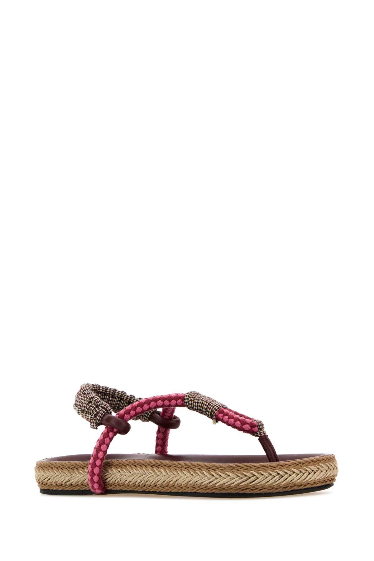 Isabel Marant Women Multicolor Fabric Gypso Sandals ISABEL MARANT