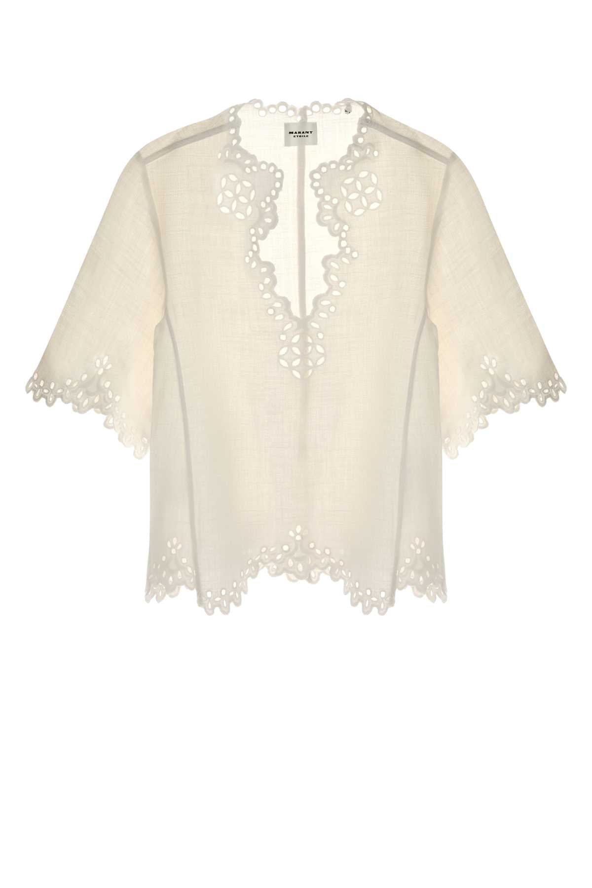 Isabel Marant Etoile Women White Cotton Shana Blouse ISABEL MARANT ETOILE
