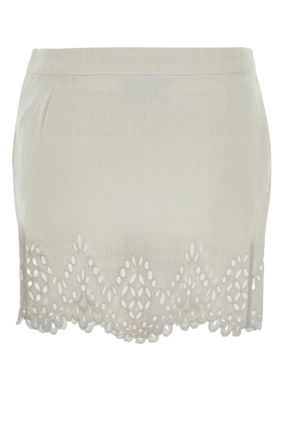 Isabel Marant Etoile Women White Cotton Blouma Mini Skirt ISABEL MARANT ETOILE