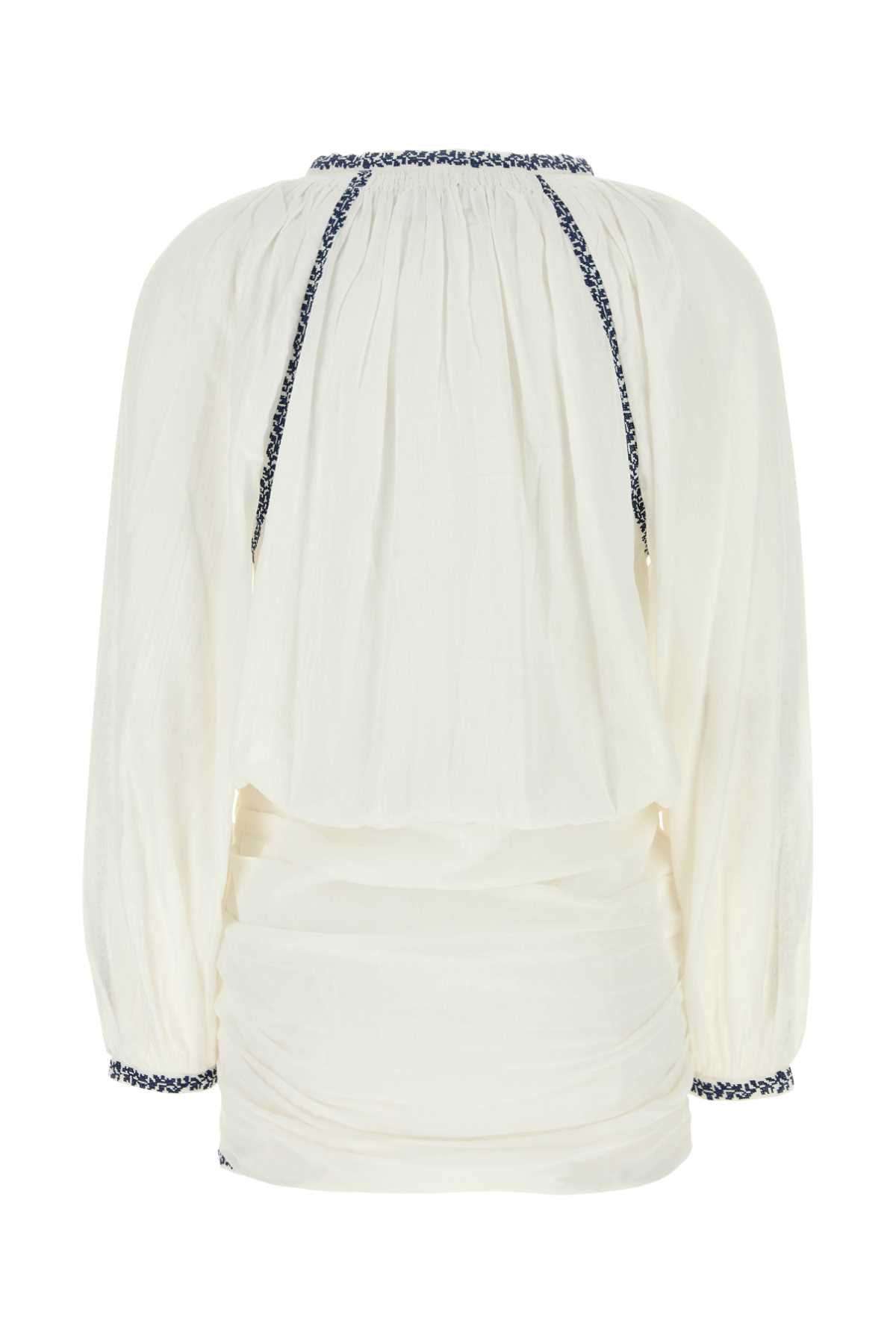 Isabel Marant Etoile Women White Cotton Ludy Mini Dress ISABEL MARANT ETOILE