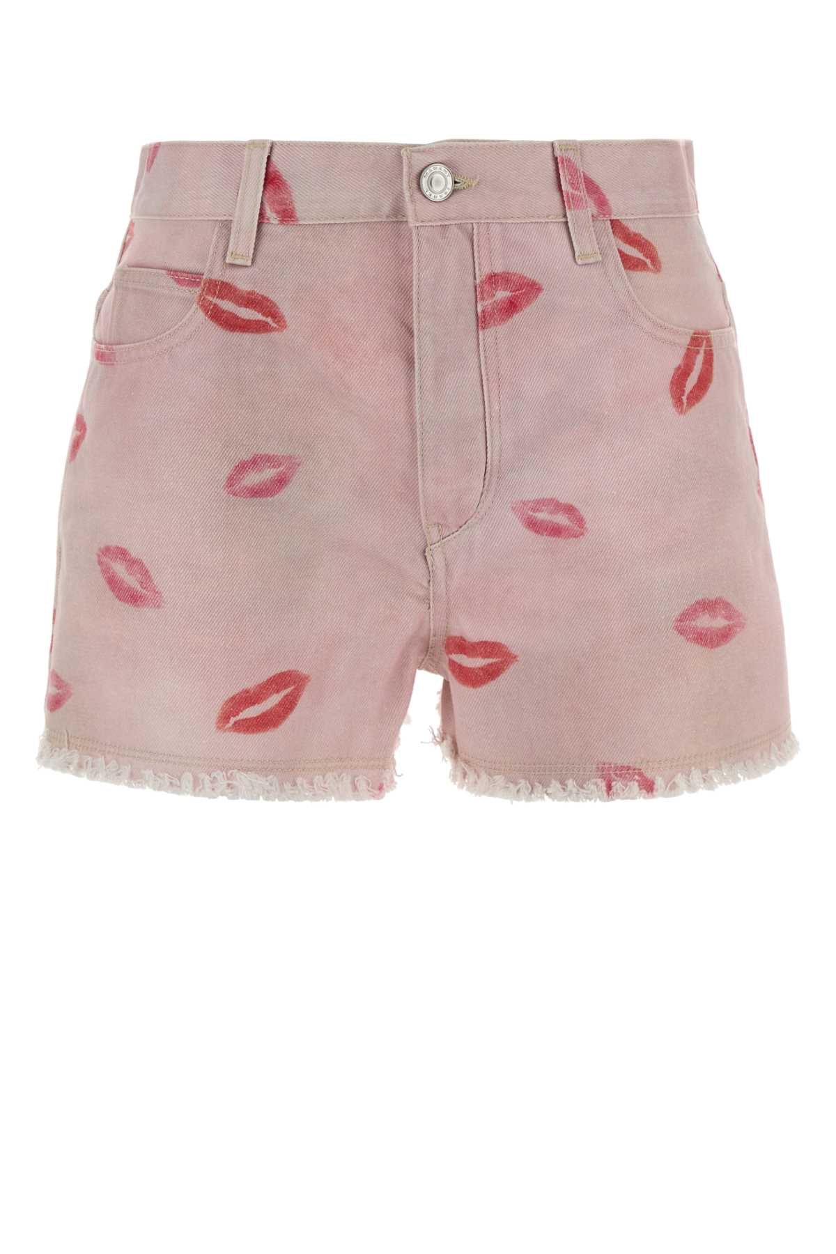 Isabel Marant Etoile Women Printed Denim Lesia Shorts ISABEL MARANT ETOILE