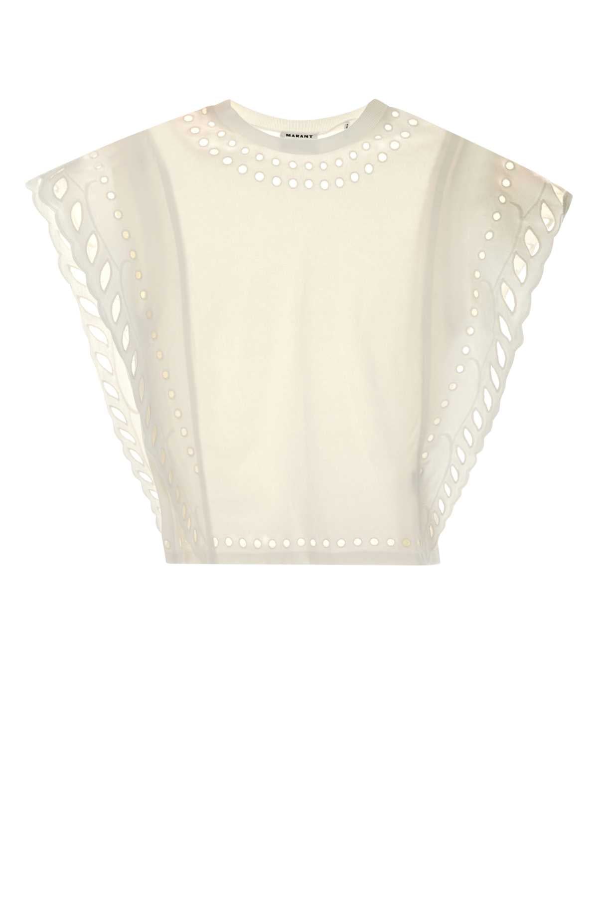 Isabel Marant Etoile Women White Cotton Odyle T-Shirt ISABEL MARANT ETOILE