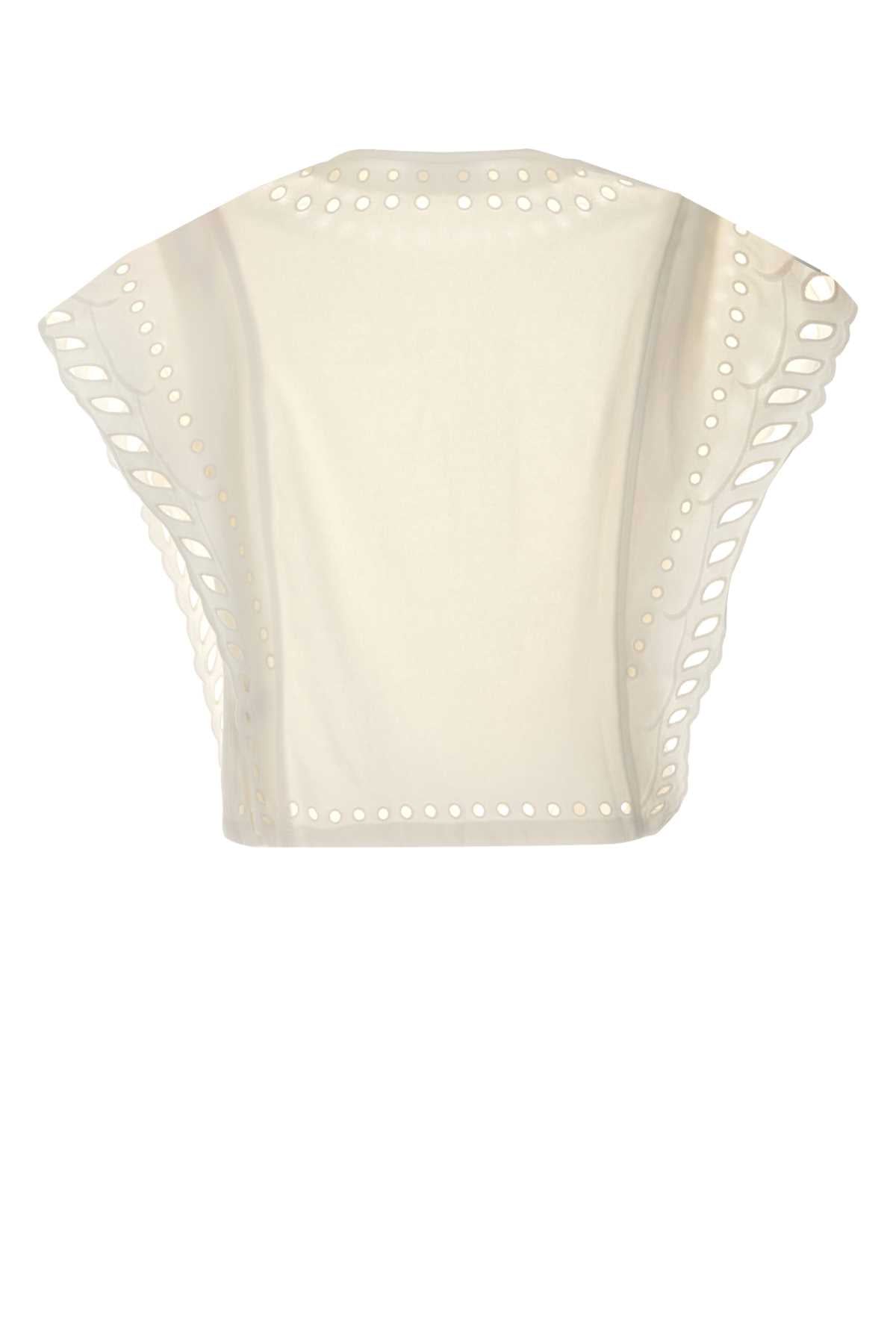 Isabel Marant Etoile Women White Cotton Odyle T-Shirt ISABEL MARANT ETOILE