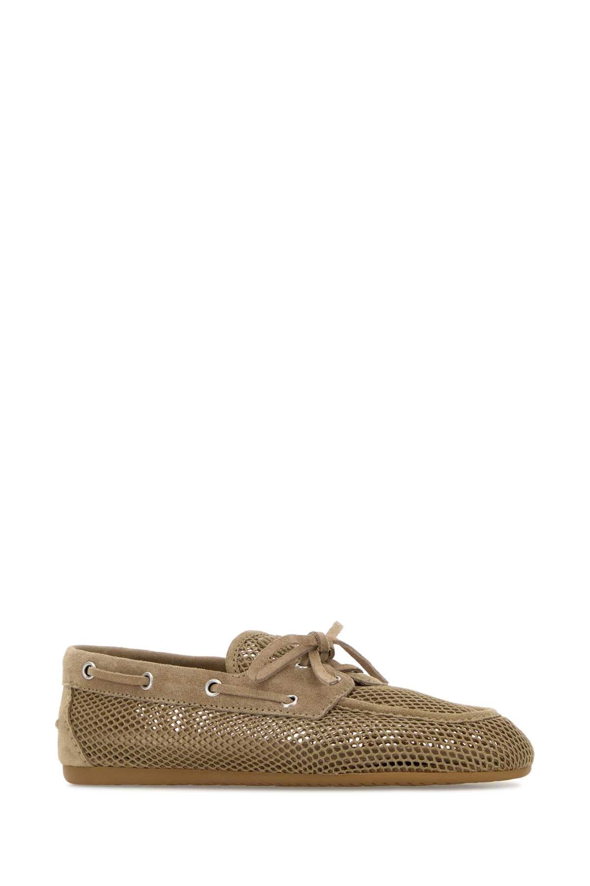 Miu Miu Women Cappuccino Mesh Loafers MIU MIU