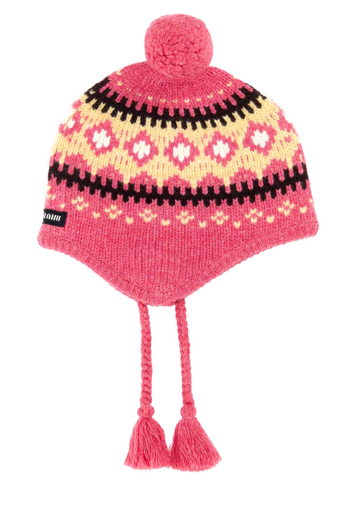 Miu Miu Women Embroidered Wool Beanie Hat MIU MIU