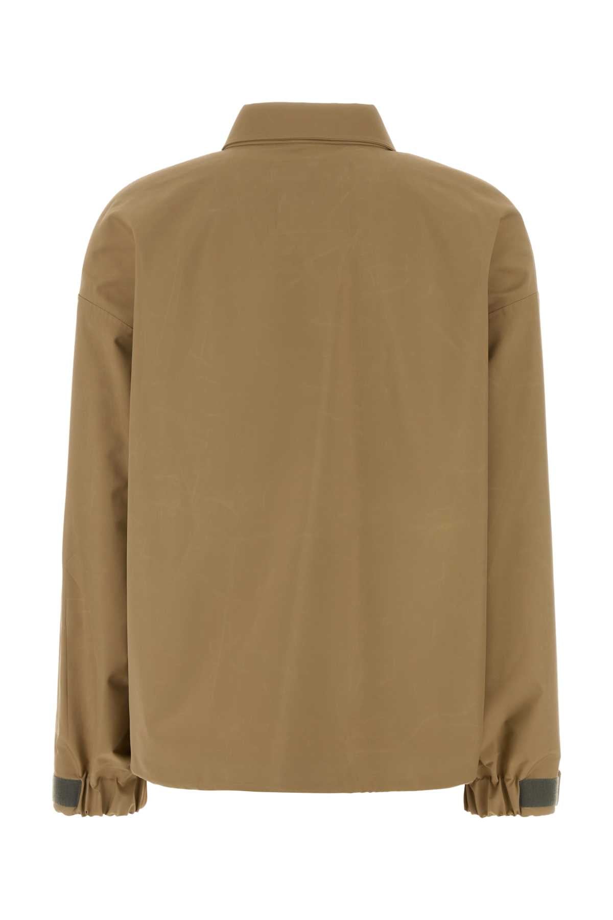 Miu Miu Women Beige Tech Fabric Windbreaker MIU MIU