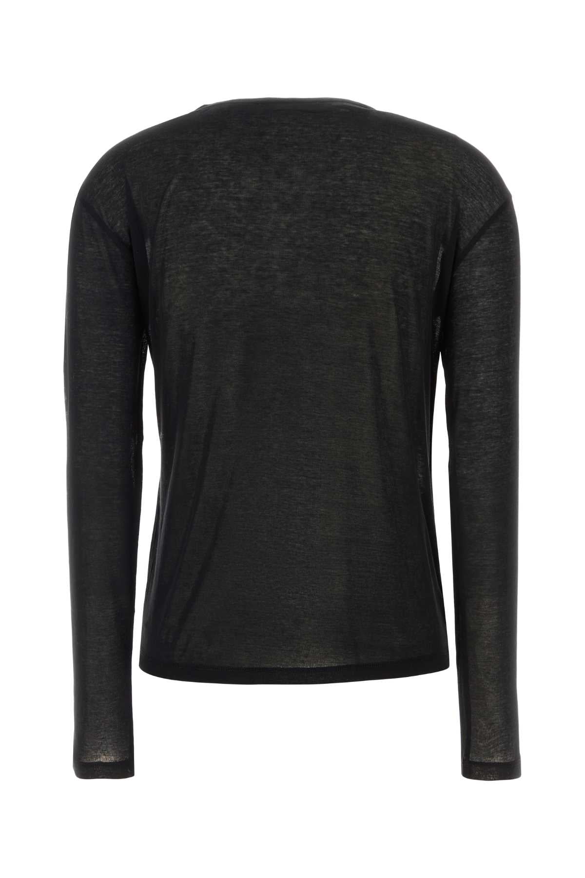 Miu Miu Women Black Cotton T-Shirt MIU MIU