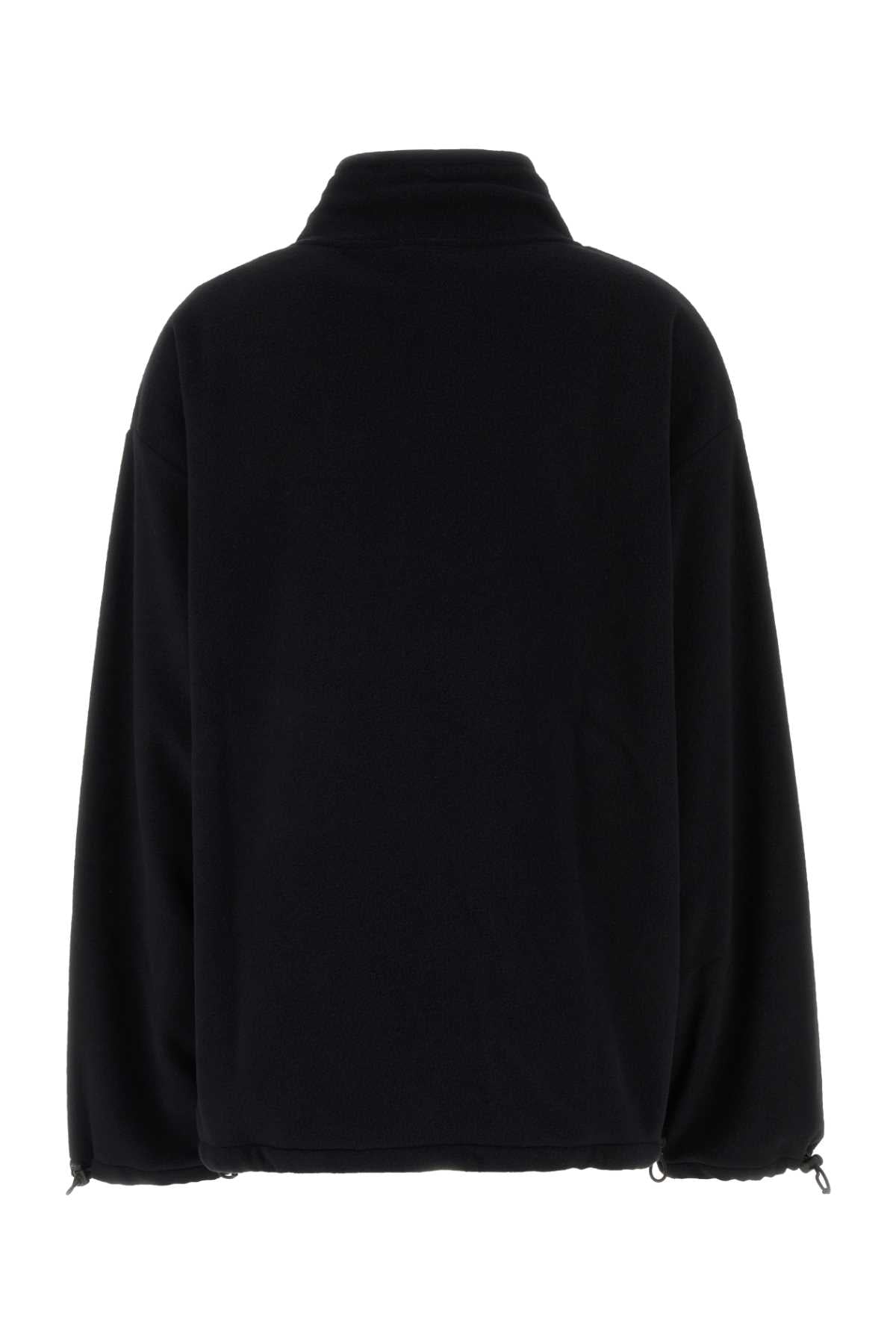Miu Miu Women Black Pile Oversize Sweatshirt MIU MIU