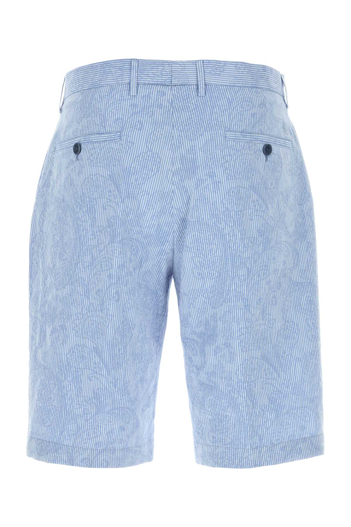 Etro Men Embroidered Cotton Bermuda Shorts ETRO