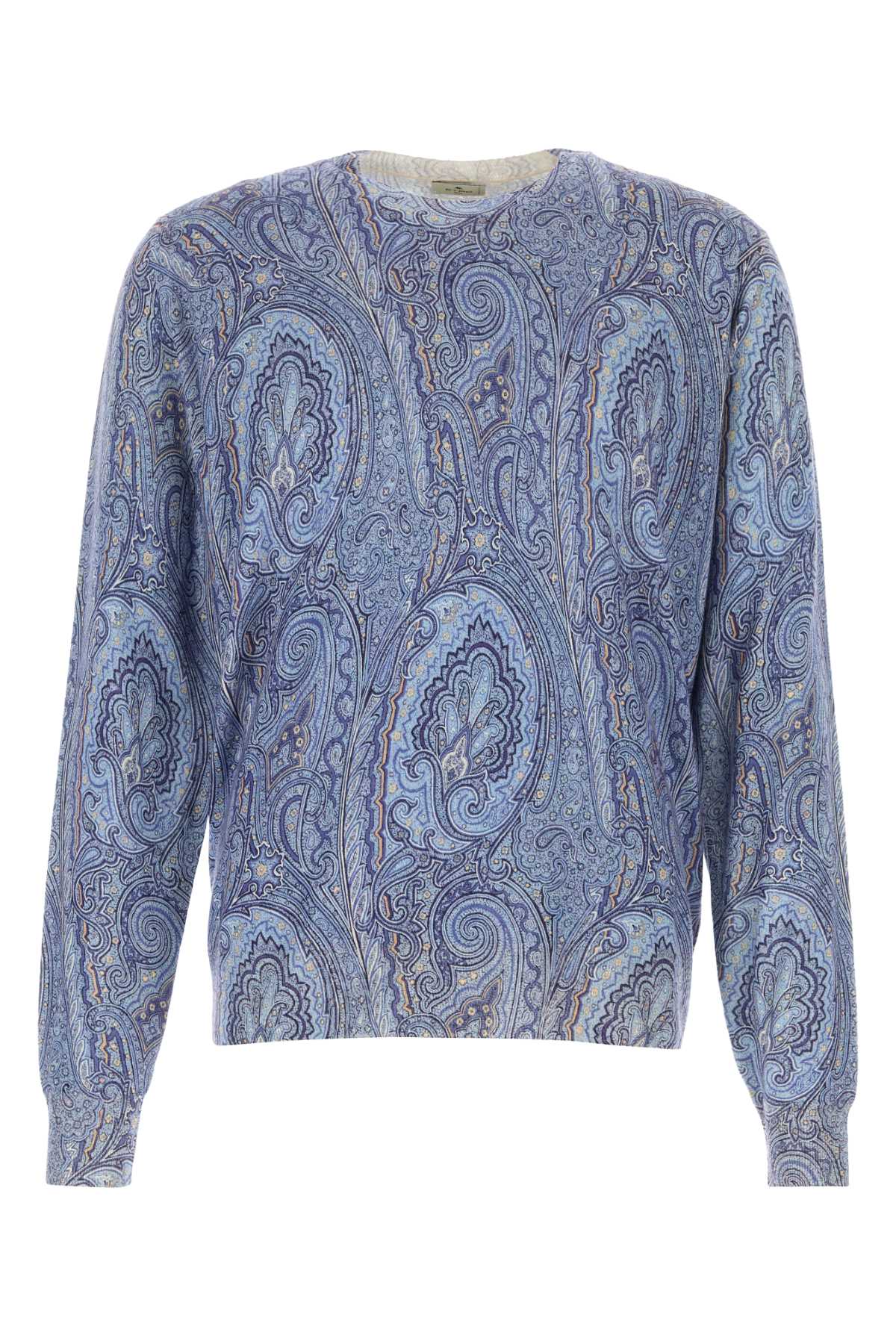 Etro Men Printed Silk Blend Sweater ETRO