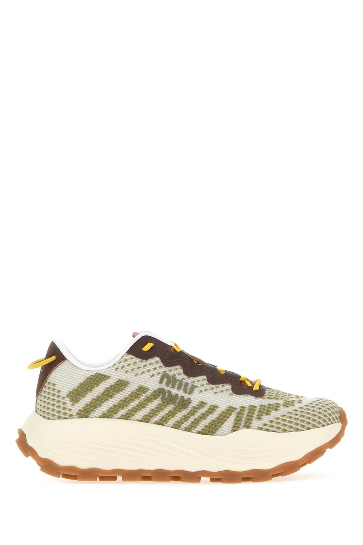 Miu Miu Women Multicolor Fabric Sneakers MIU MIU