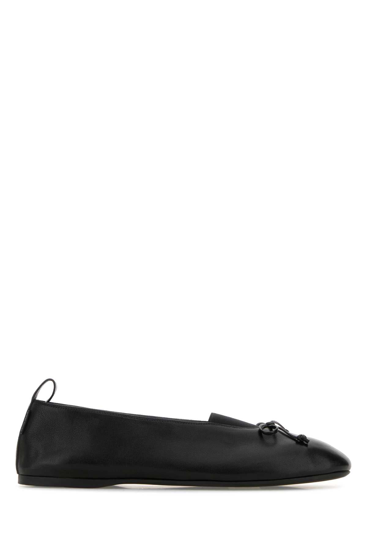 Miu Miu Women Black Nappa Ballerinas MIU MIU