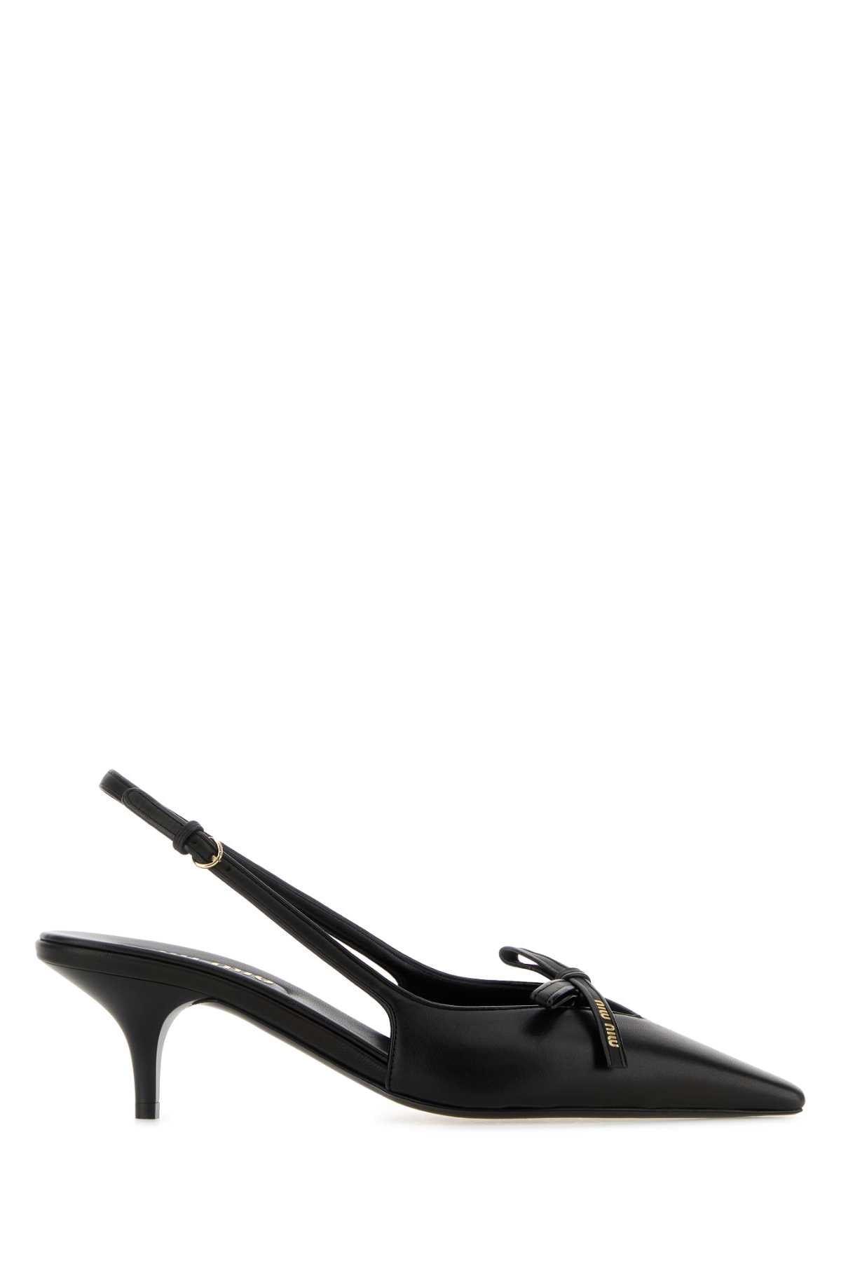 Miu Miu Women Black Leather Pumps MIU MIU