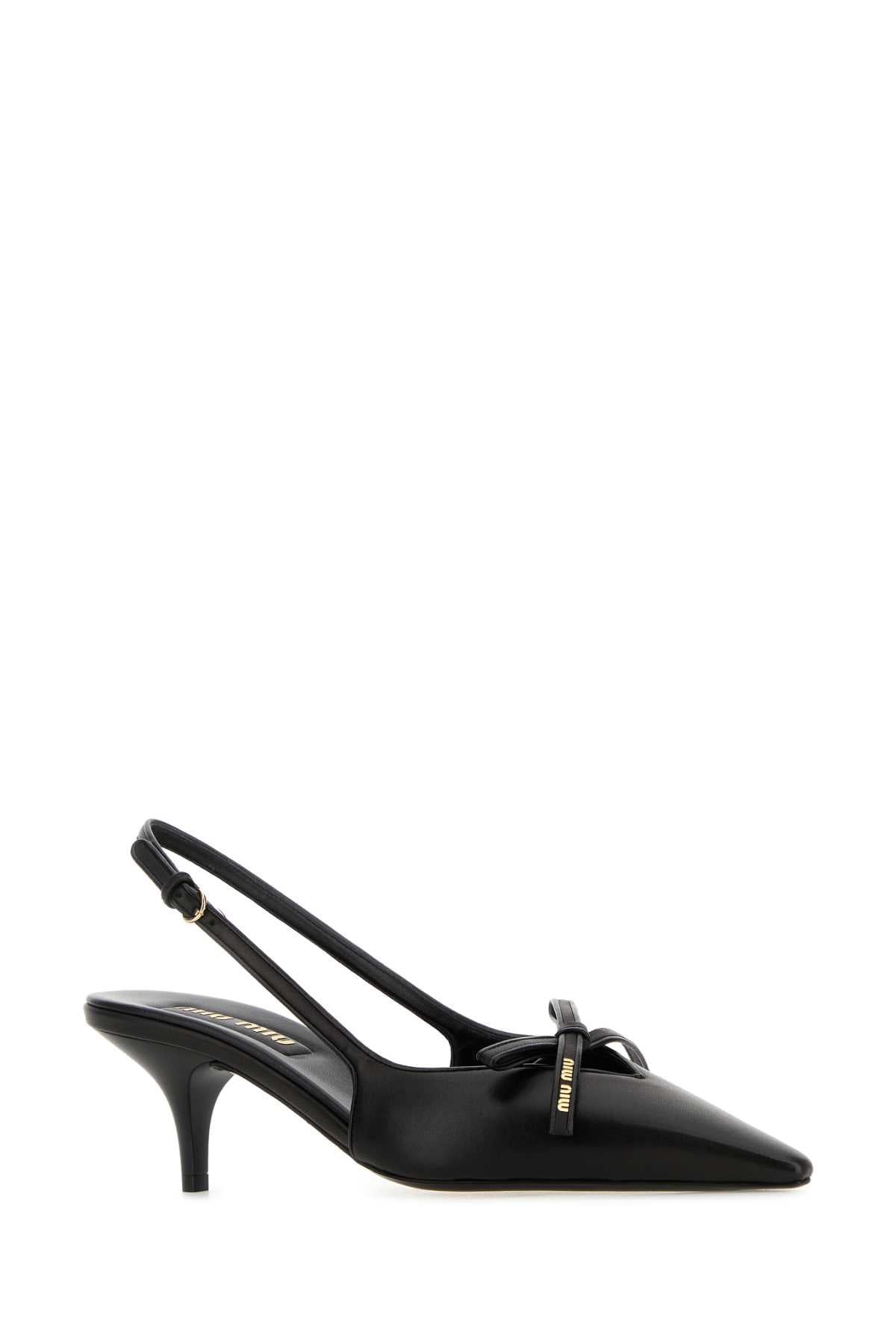 Miu Miu Women Black Leather Pumps MIU MIU