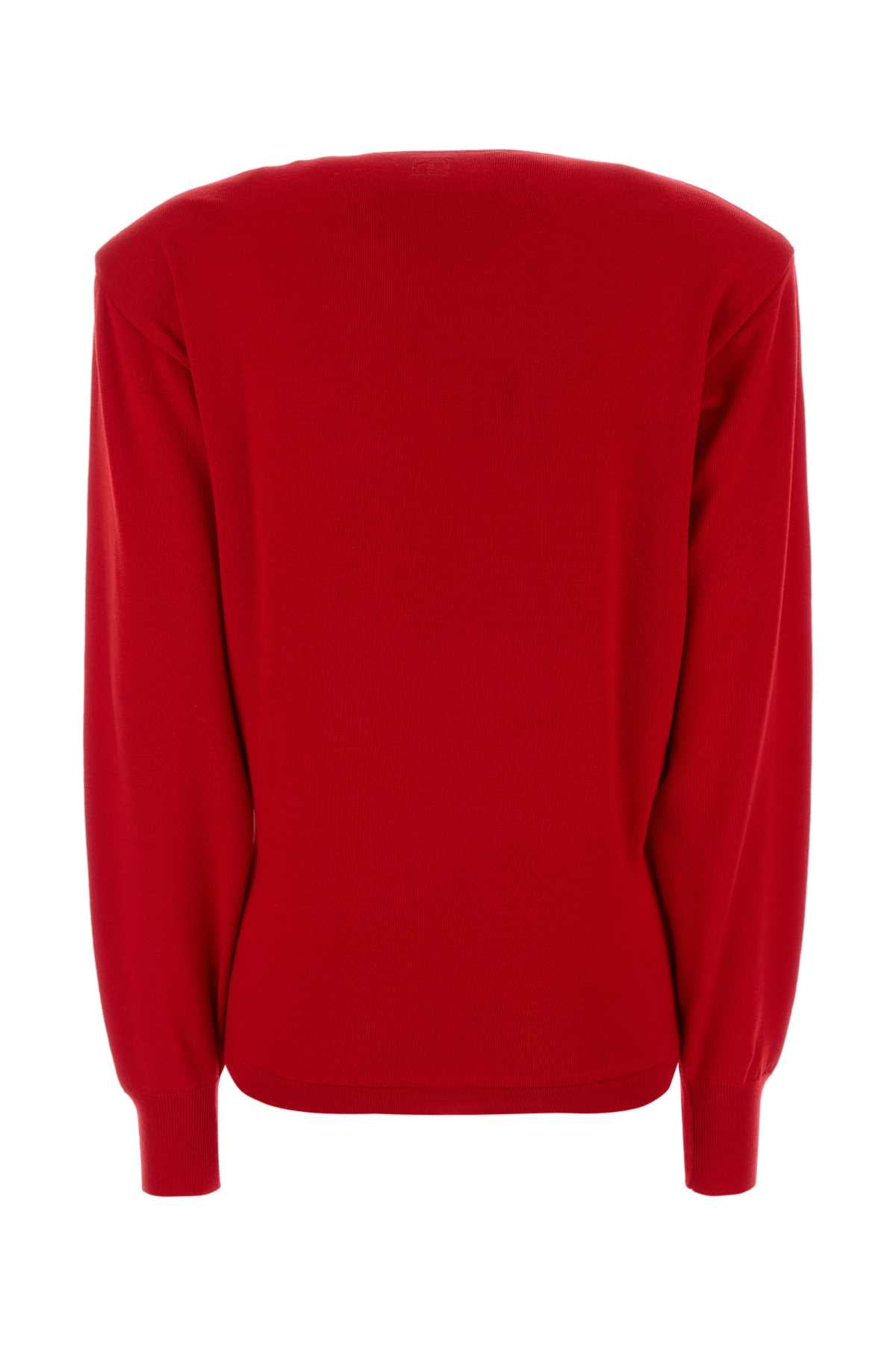 Magda Butrym Women Red Wool Sweater MAGDA BUTRYM