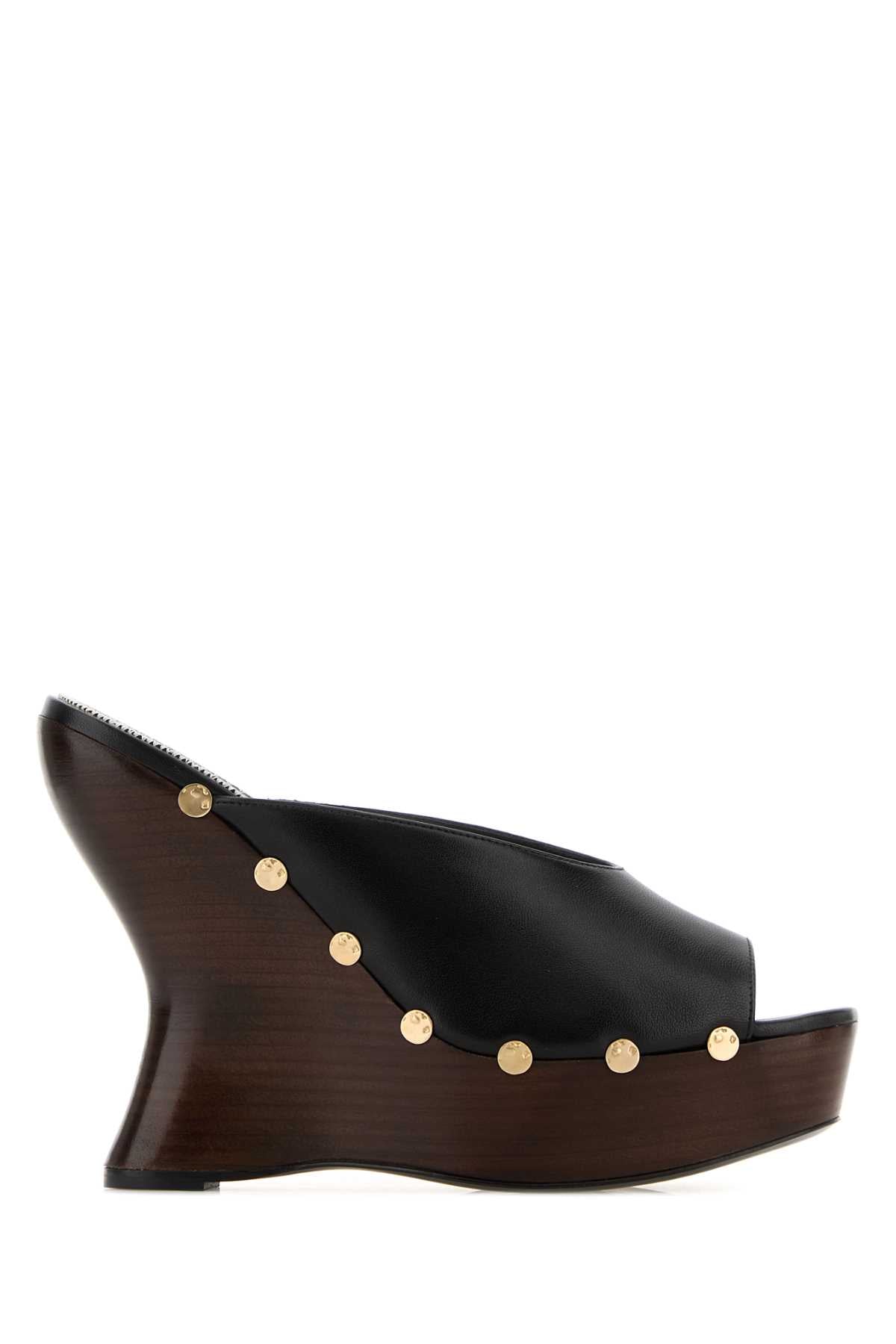 Magda Butrym Women Black Nappa Leather Wedges MAGDA BUTRYM