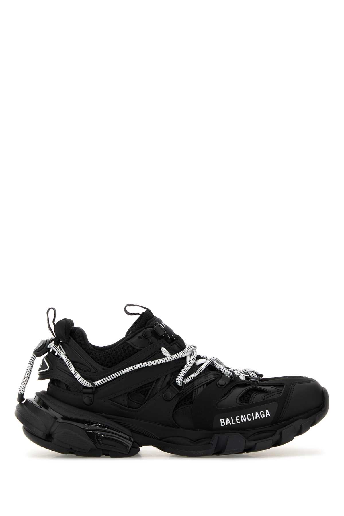 Balenciaga Women Black Mesh And Rubber Track Trail Laces Sneakers BALENCIAGA