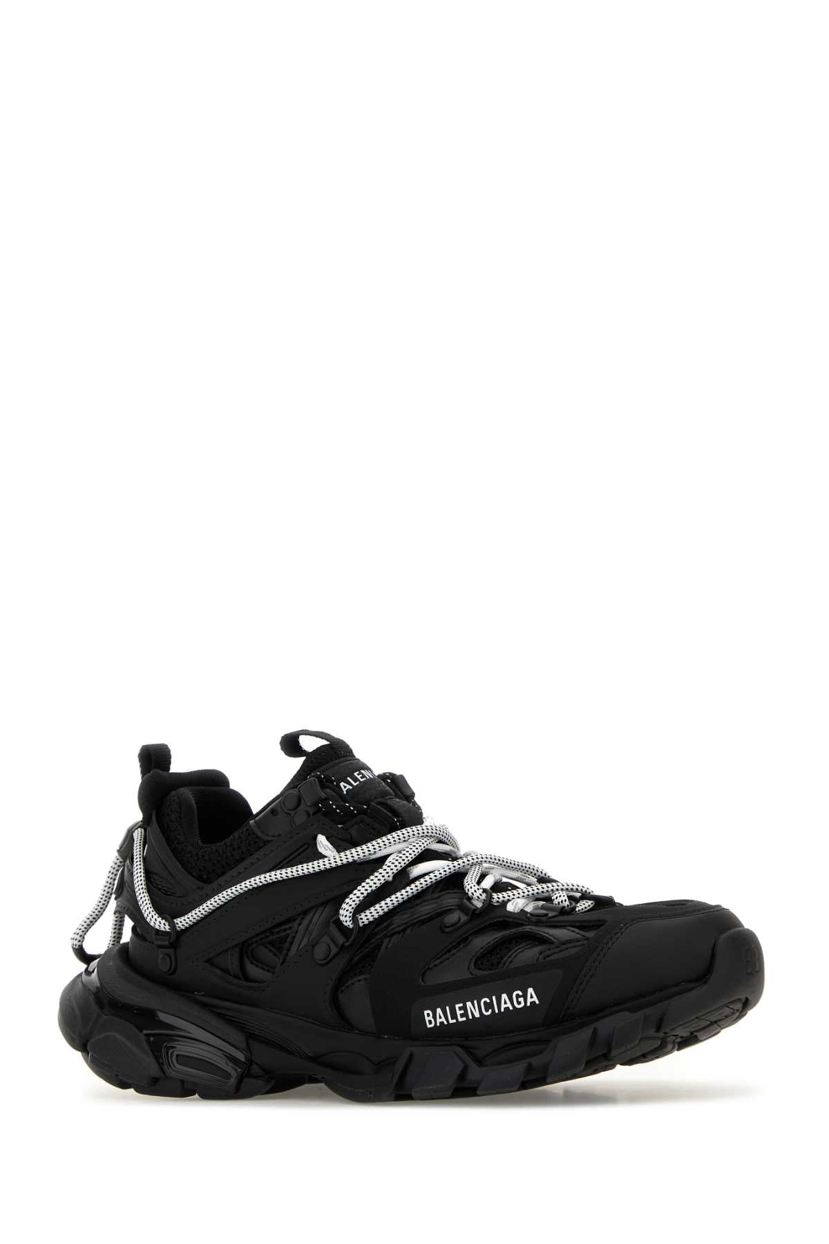 Balenciaga Women Black Mesh And Rubber Track Trail Laces Sneakers BALENCIAGA