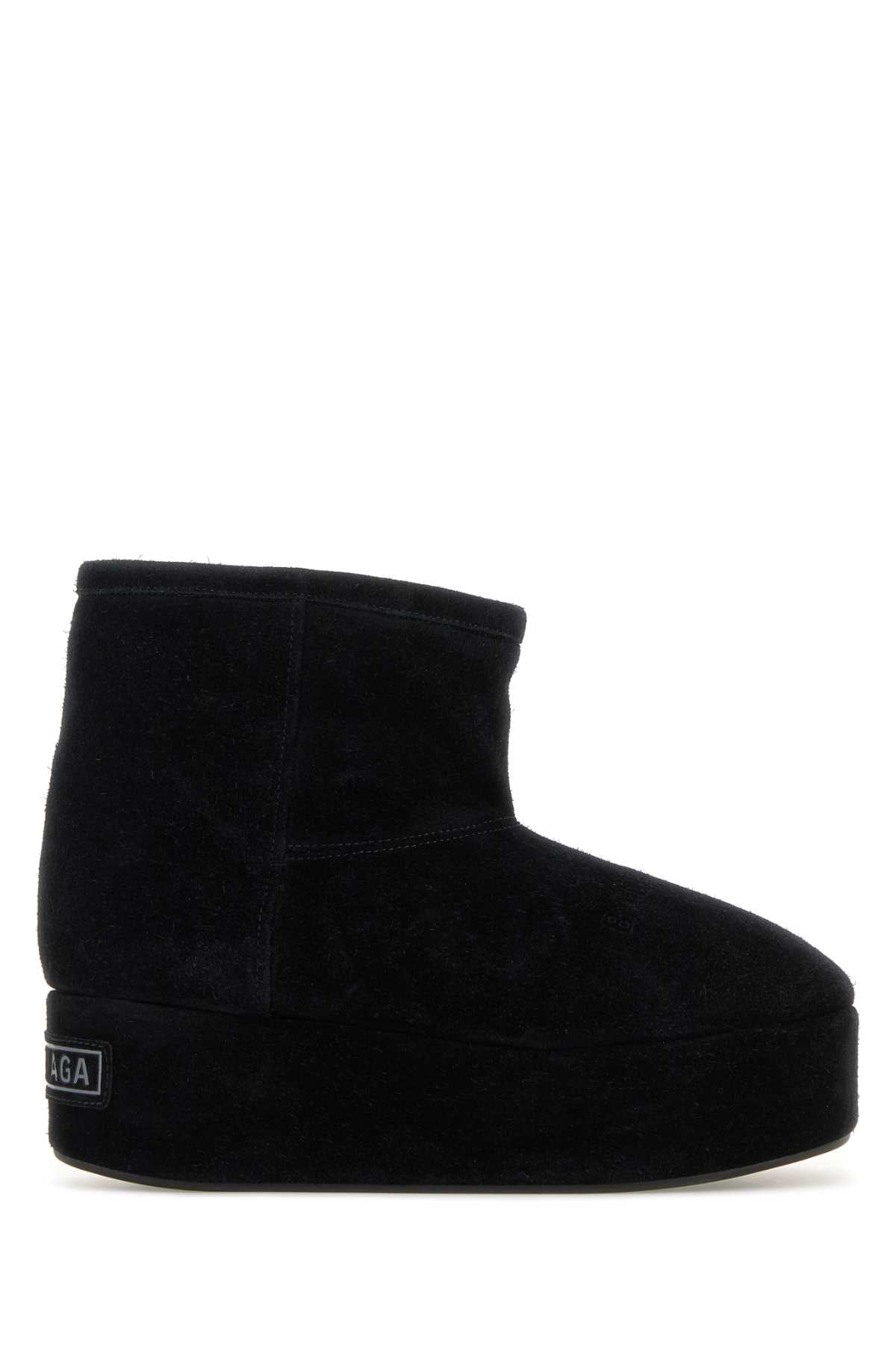 Balenciaga Women Black Suede Alaska Ankle Boots BALENCIAGA
