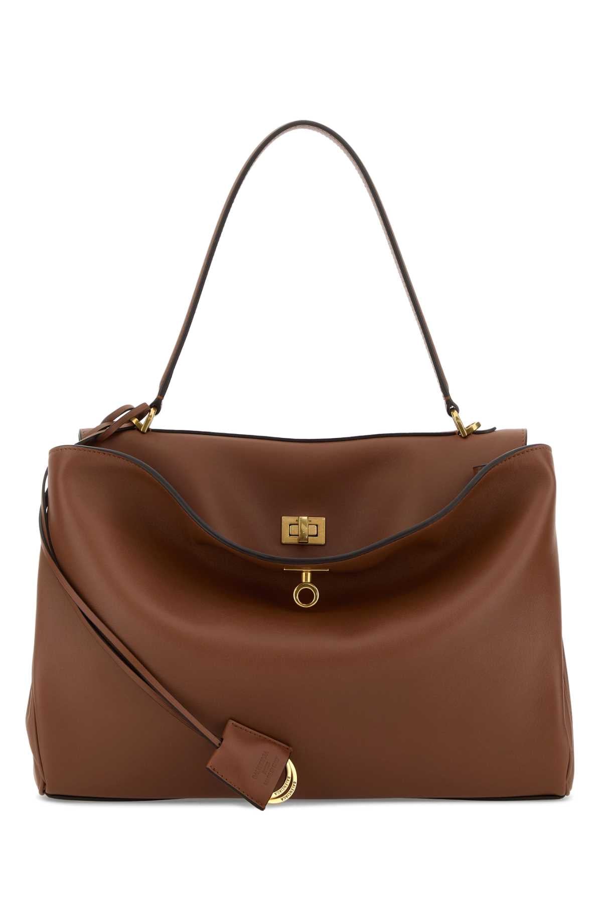 Balenciaga Women Caramel Leather Medium Rodeo Handbag BALENCIAGA