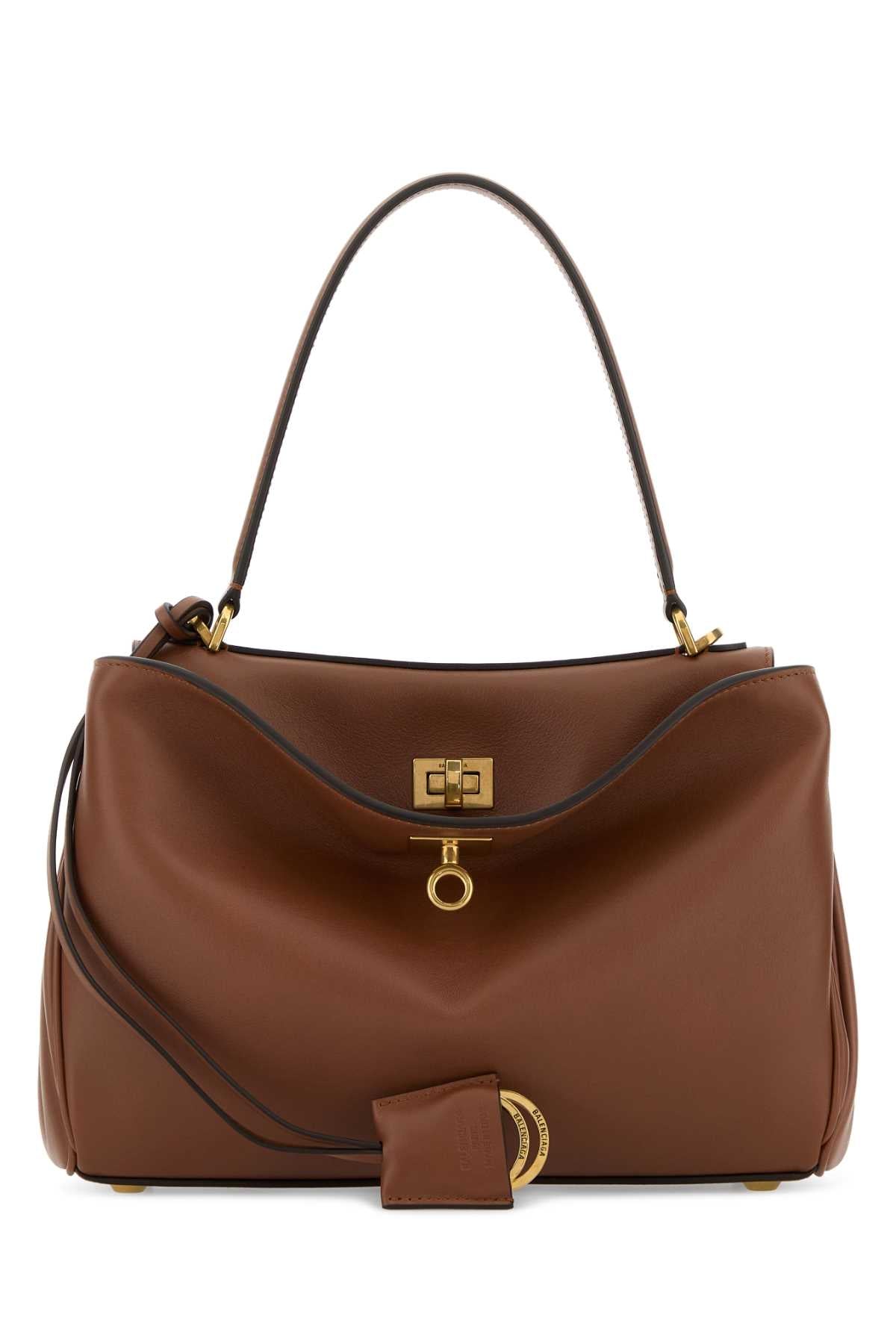 Balenciaga Women Carmel Leather Small Rodeo Handbag BALENCIAGA
