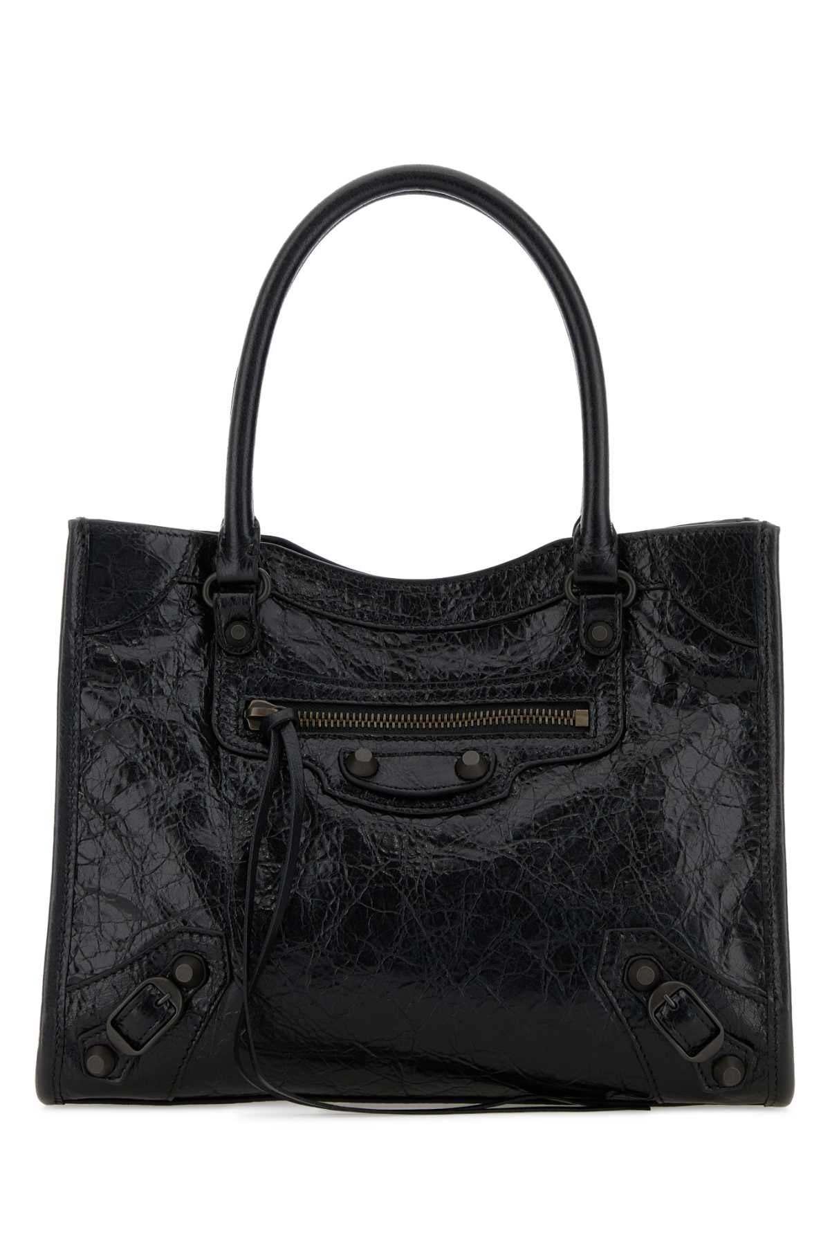 Balenciaga Women Black Leather Mini Le City Handbag BALENCIAGA
