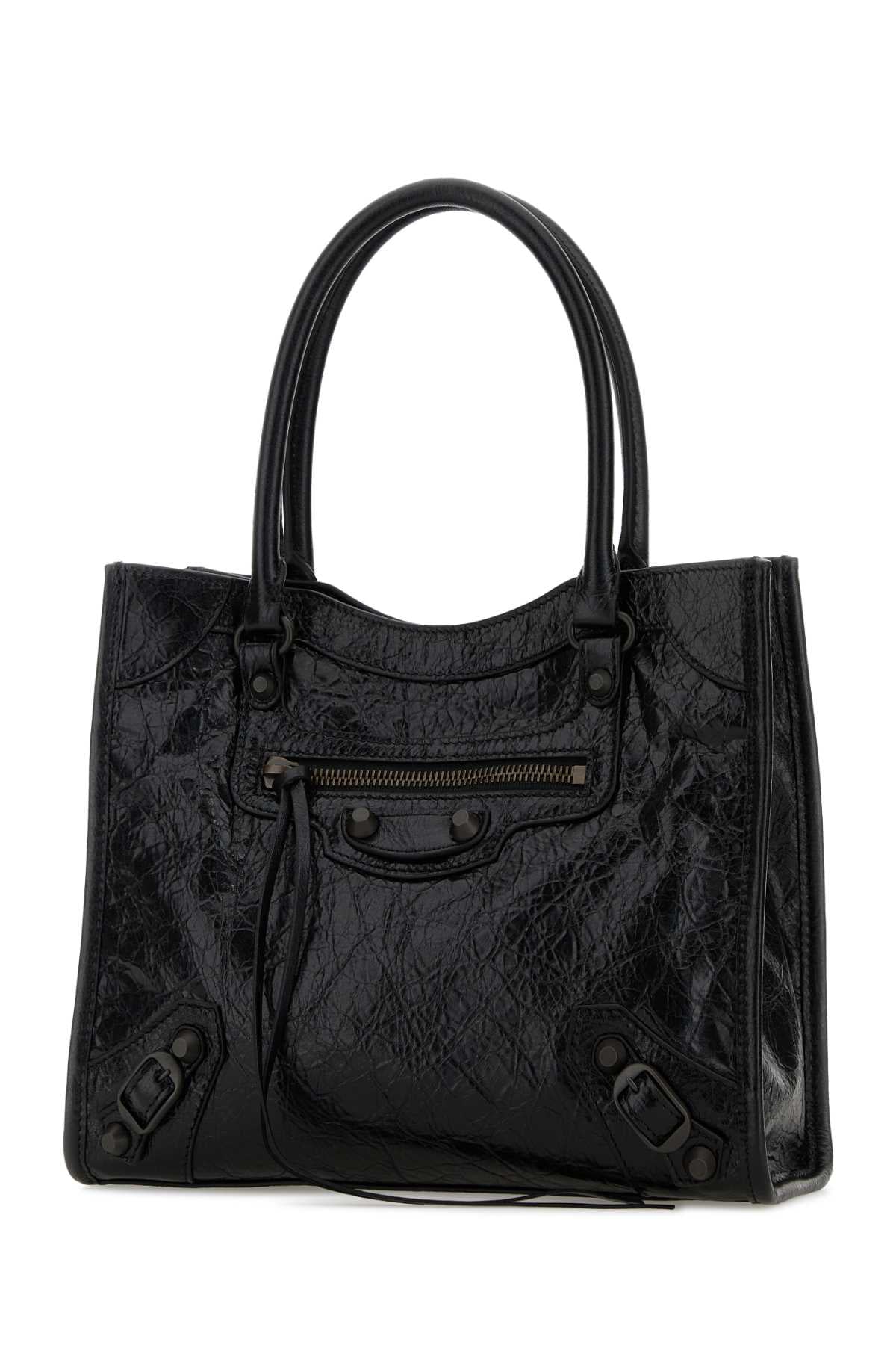 Balenciaga Women Black Leather Mini Le City Handbag BALENCIAGA