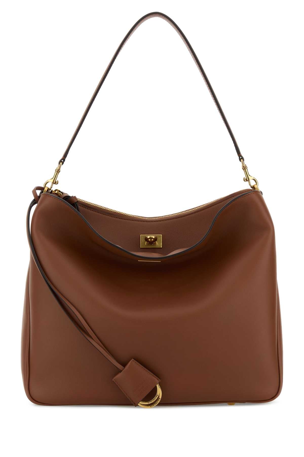 Balenciaga Women Caramel Leather Medium Rodeo Handbag BALENCIAGA