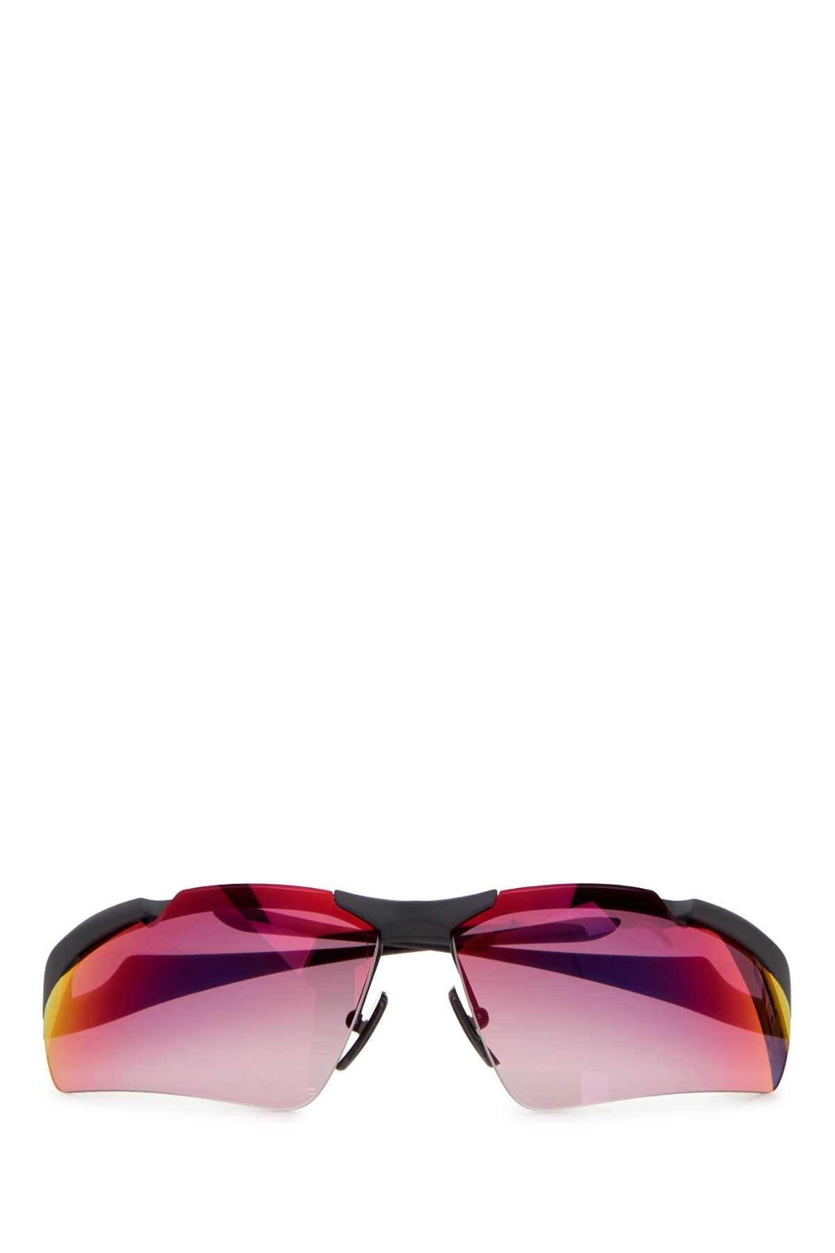 Balenciaga Women Silver Metal Boomerang Sunglasses BALENCIAGA