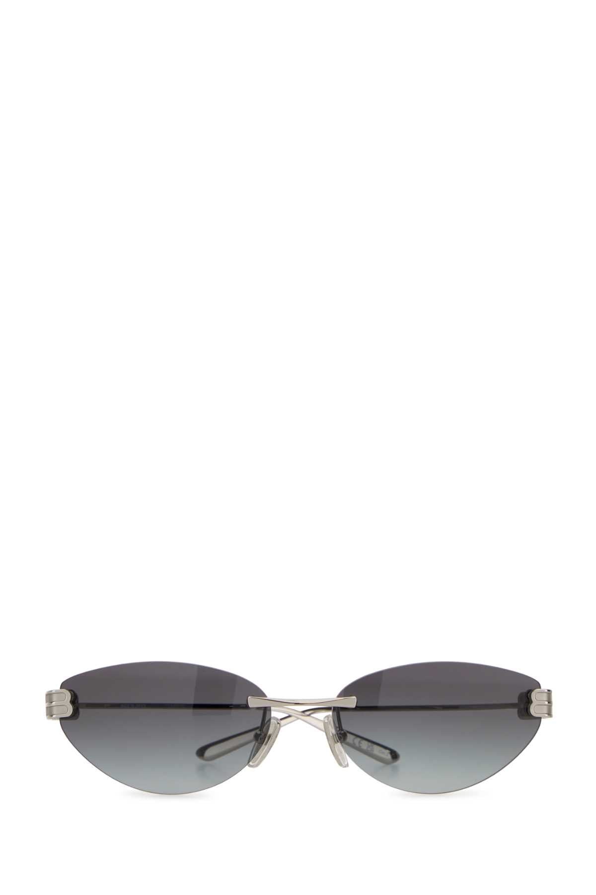 Balenciaga Women Silver Metal Gossip Sunglasses BALENCIAGA