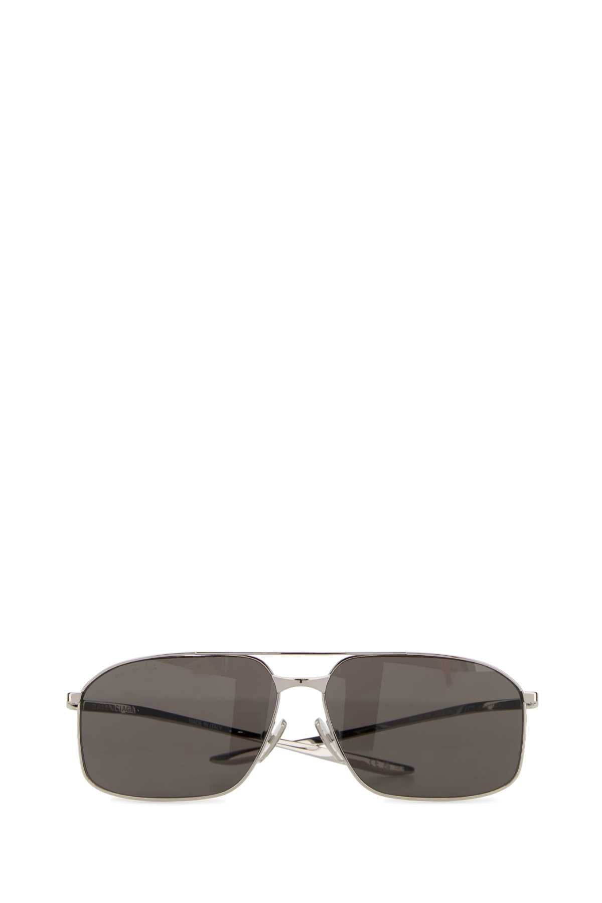 Balenciaga Women Silver Metal Monday Sunglasses BALENCIAGA