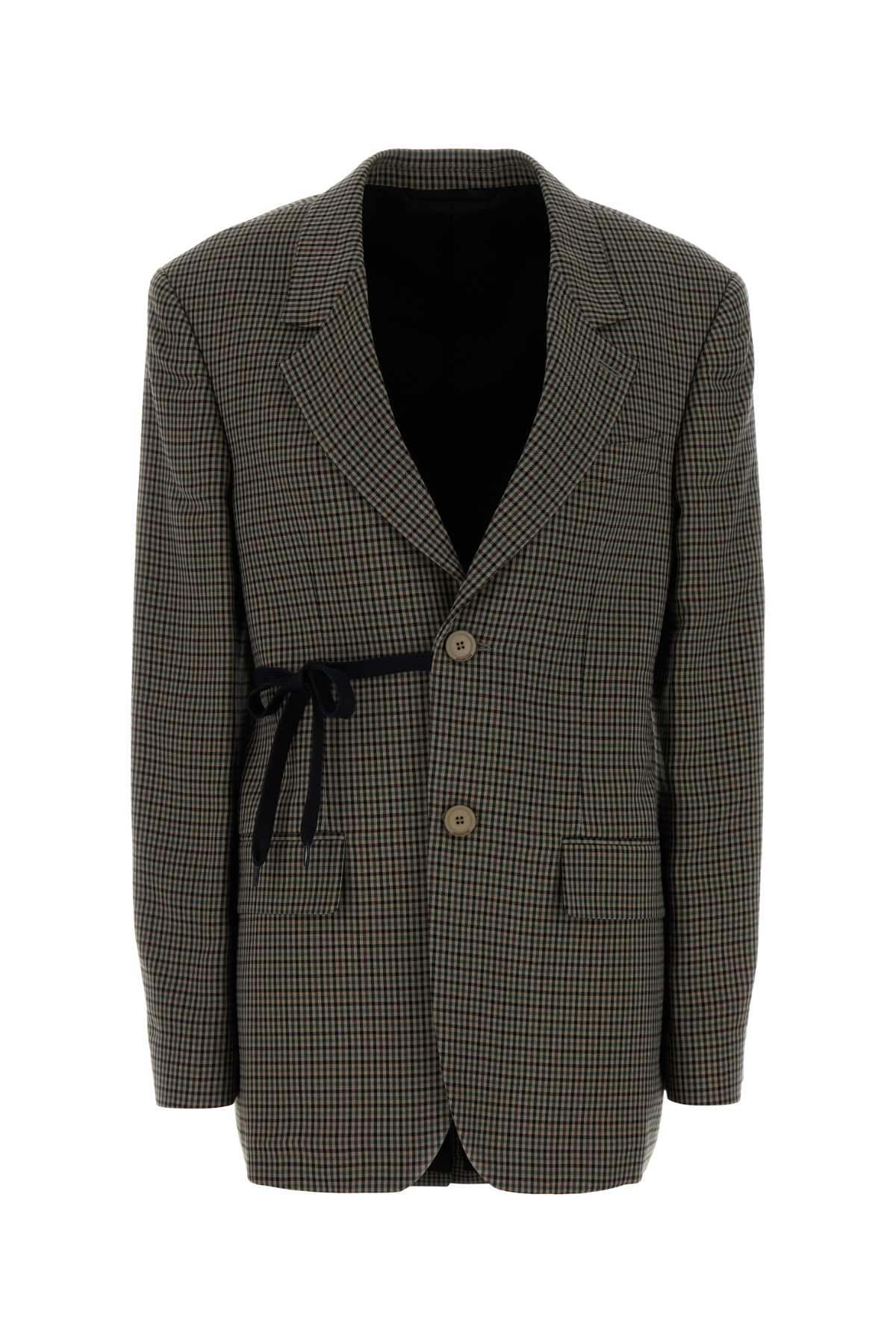 Balenciaga Women Embroidered Lyocell Blazer BALENCIAGA
