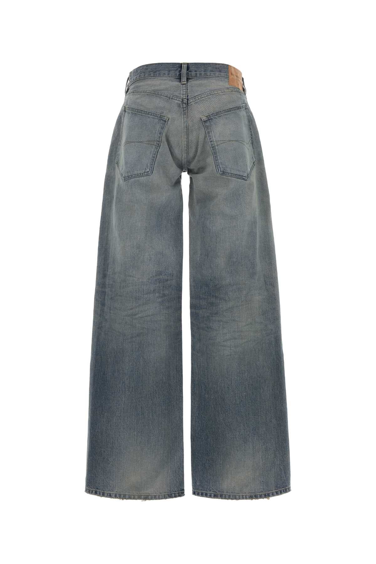 Balenciaga Women Denim Wide-Leg Jeans BALENCIAGA