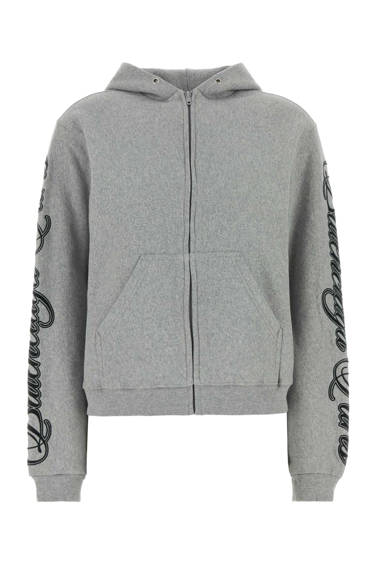Balenciaga Women Grey Cotton Sweatshirt BALENCIAGA