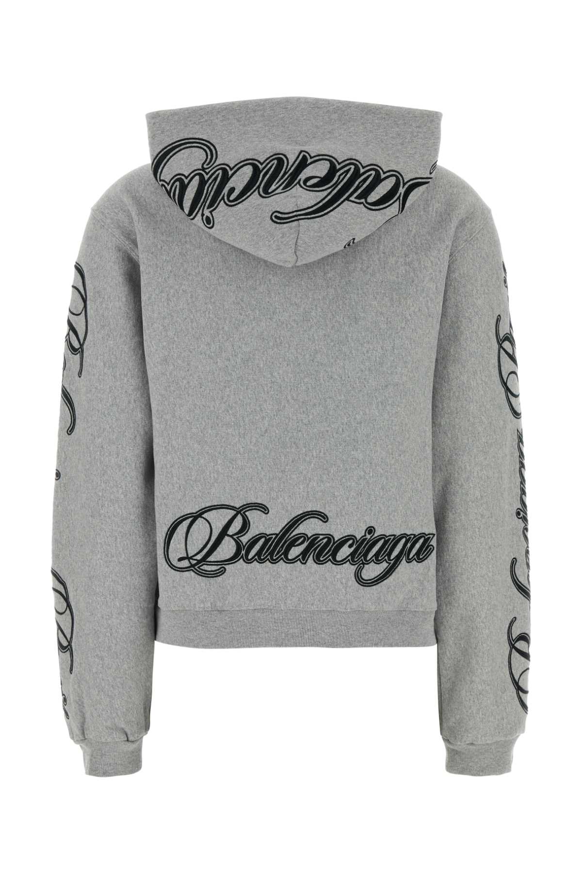 Balenciaga Women Grey Cotton Sweatshirt BALENCIAGA