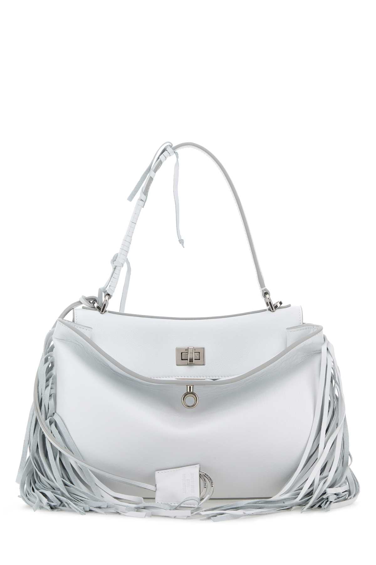 Balenciaga Women Chalk Leather Small Rodeo Handbag BALENCIAGA