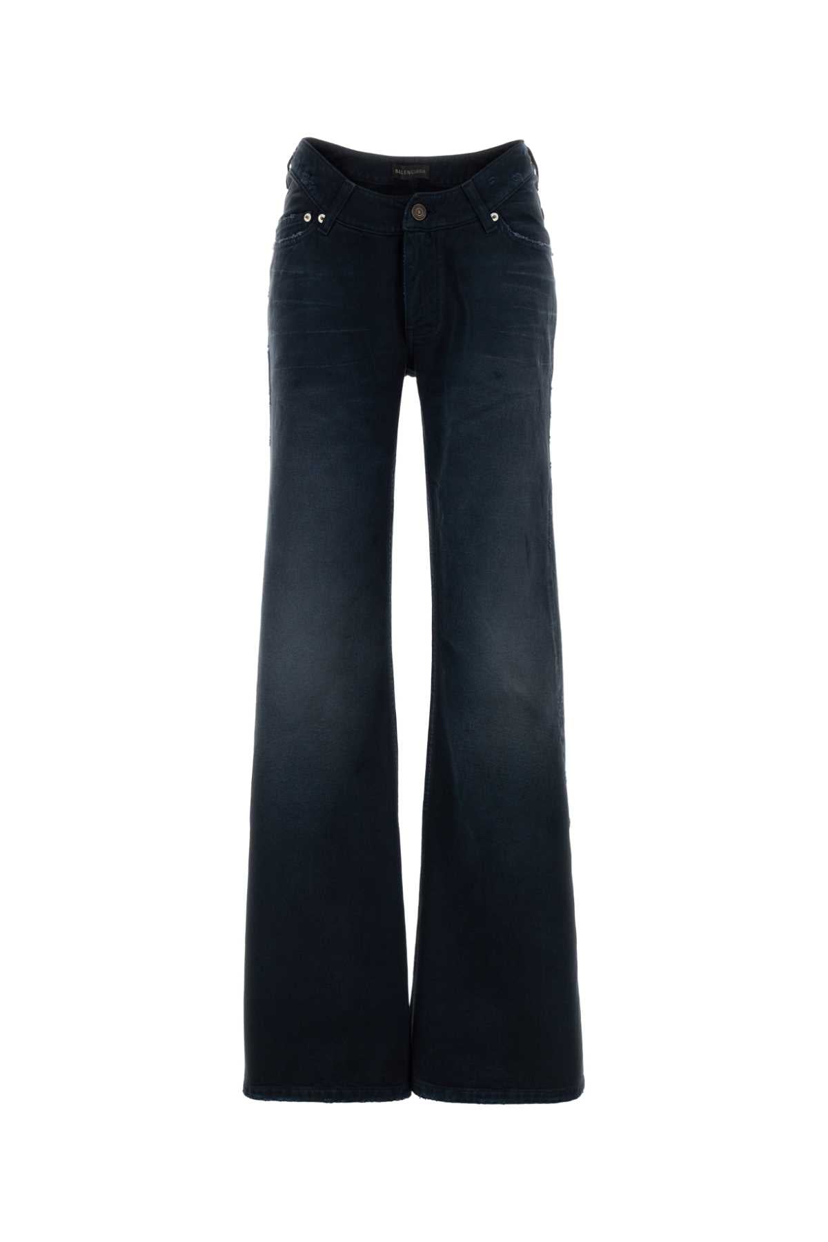 Balenciaga Women Navy Blue Denim Jeans BALENCIAGA