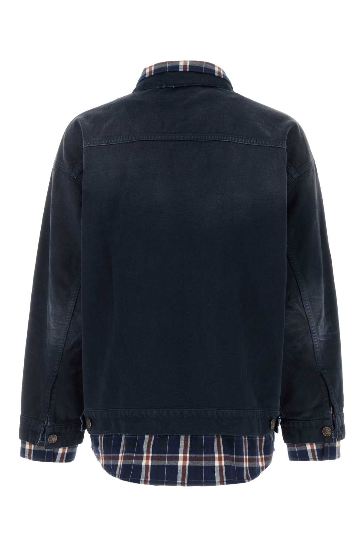 Balenciaga Men Dark Blue Denim Jacket BALENCIAGA