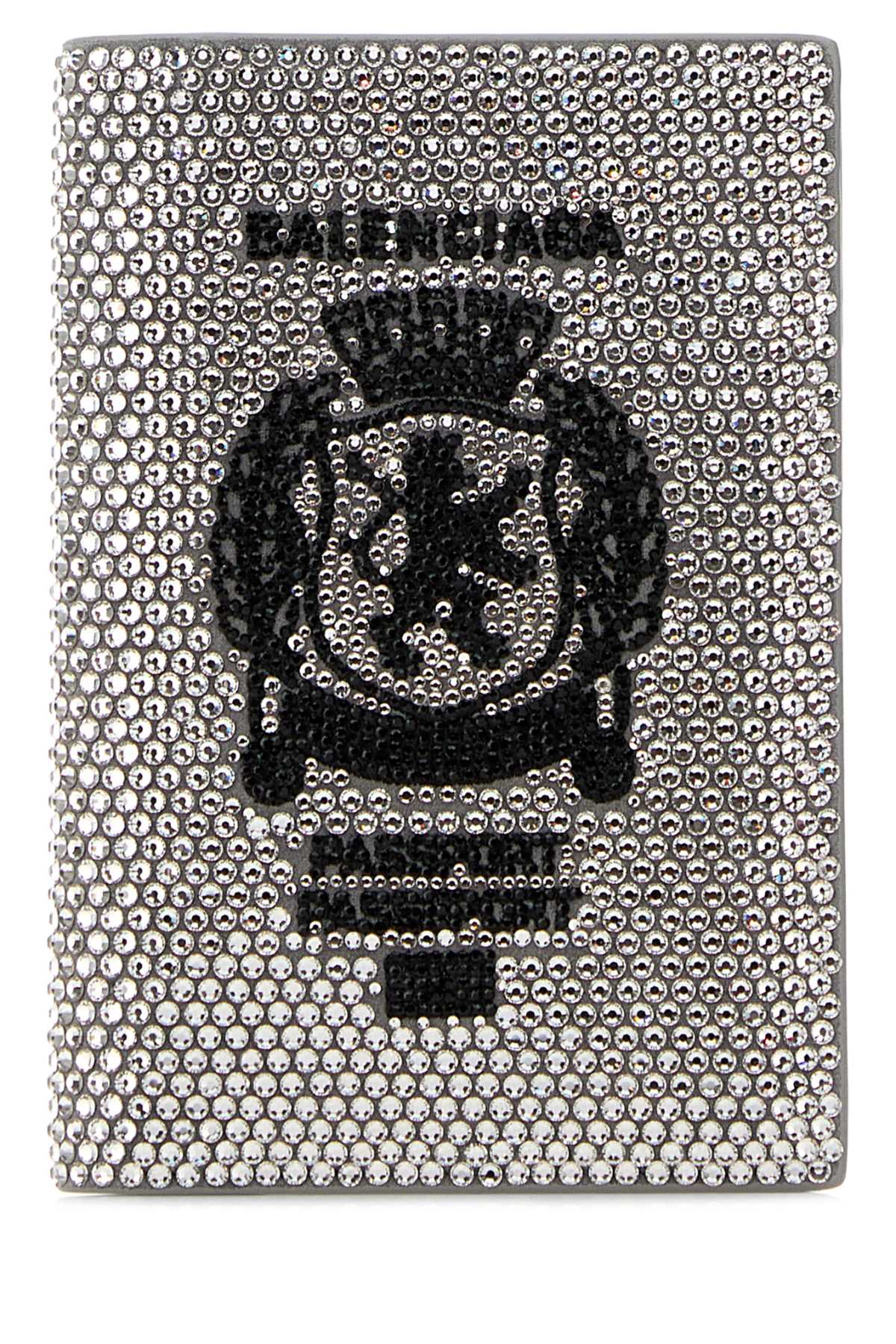 Balenciaga Men Embellished Leather Passport Holder BALENCIAGA
