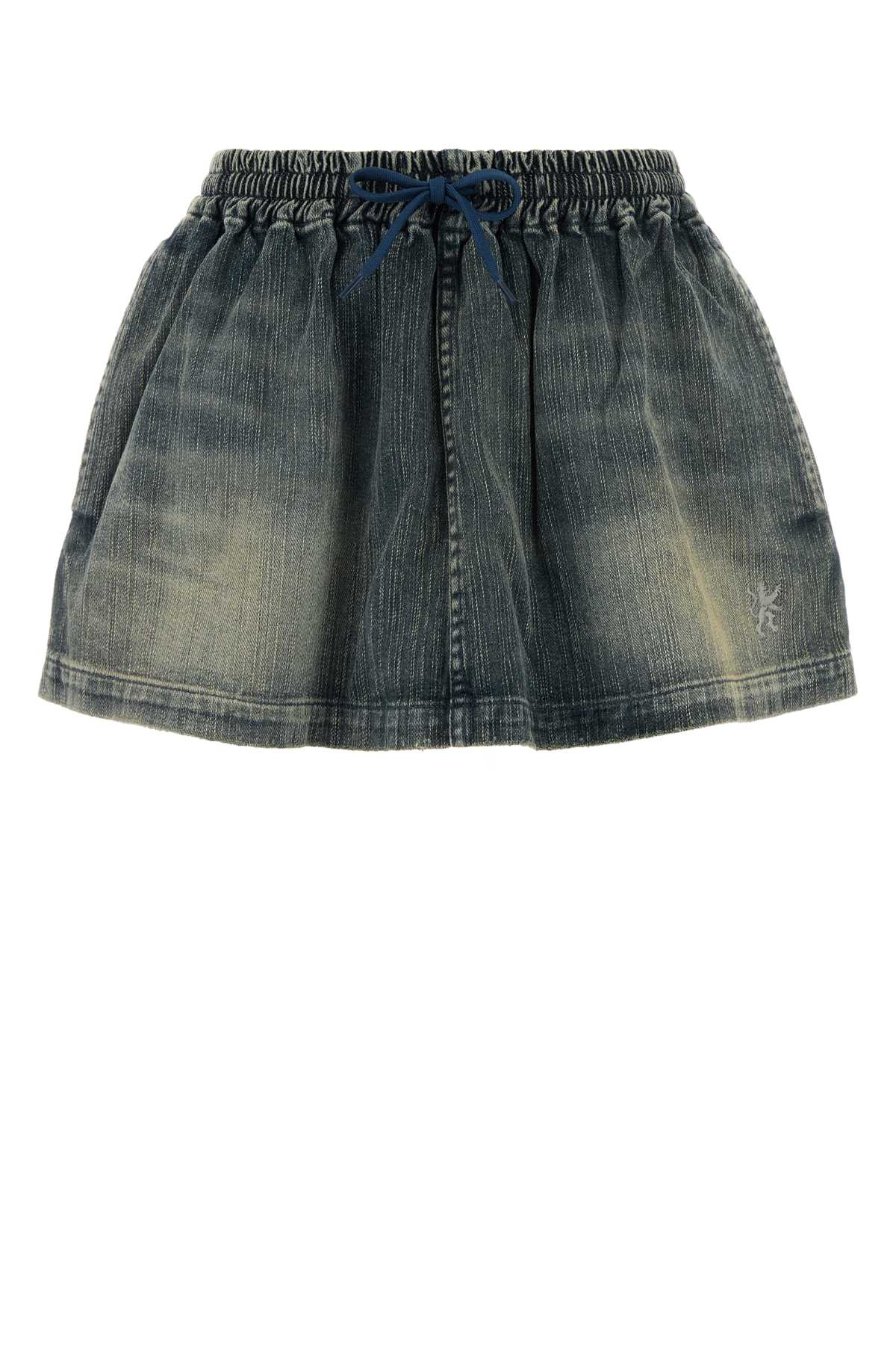 Balenciaga Women Denim Mini Skirt BALENCIAGA
